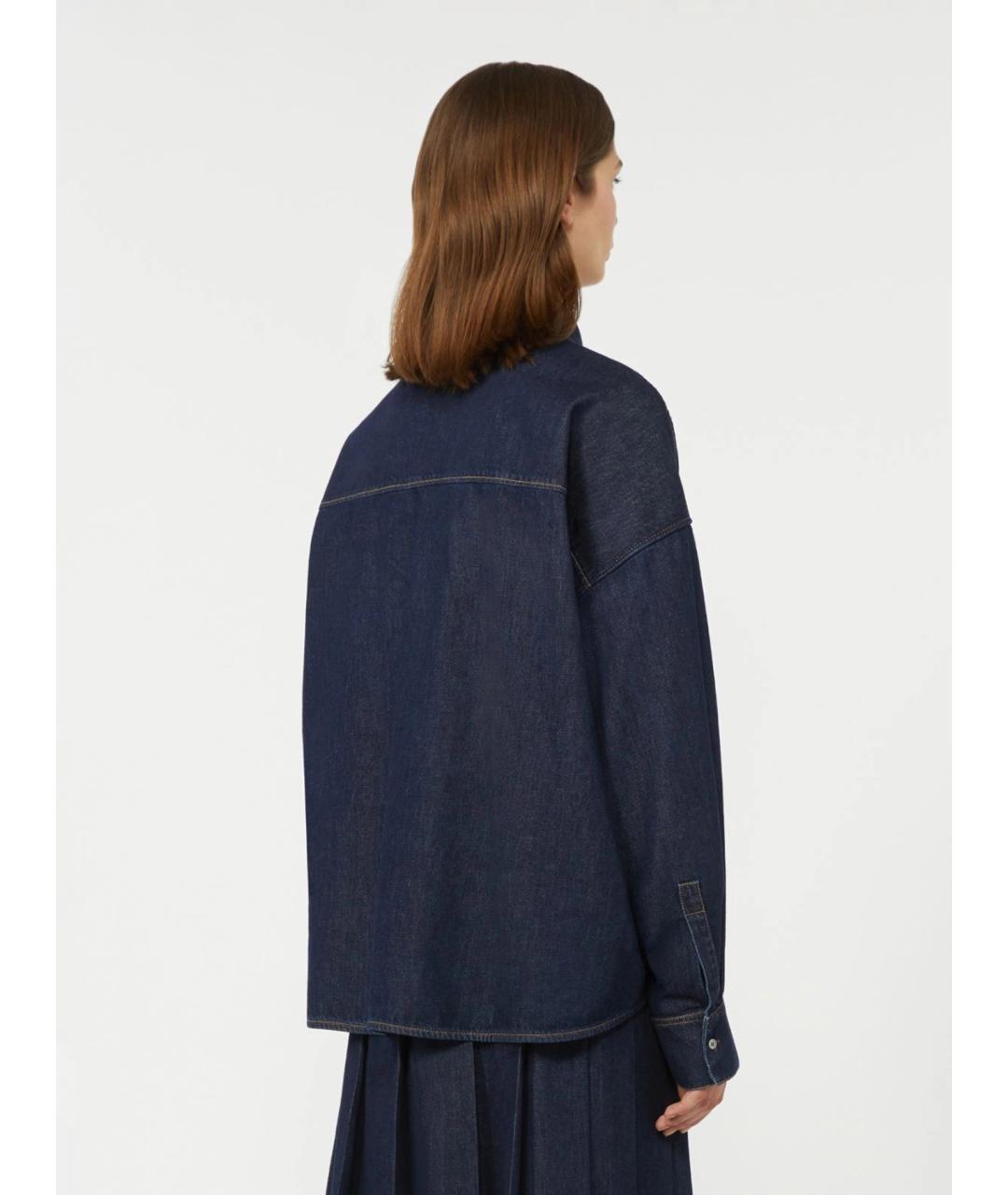 WEEKEND MAX MARA Черная хлопковая рубашка, фото 4