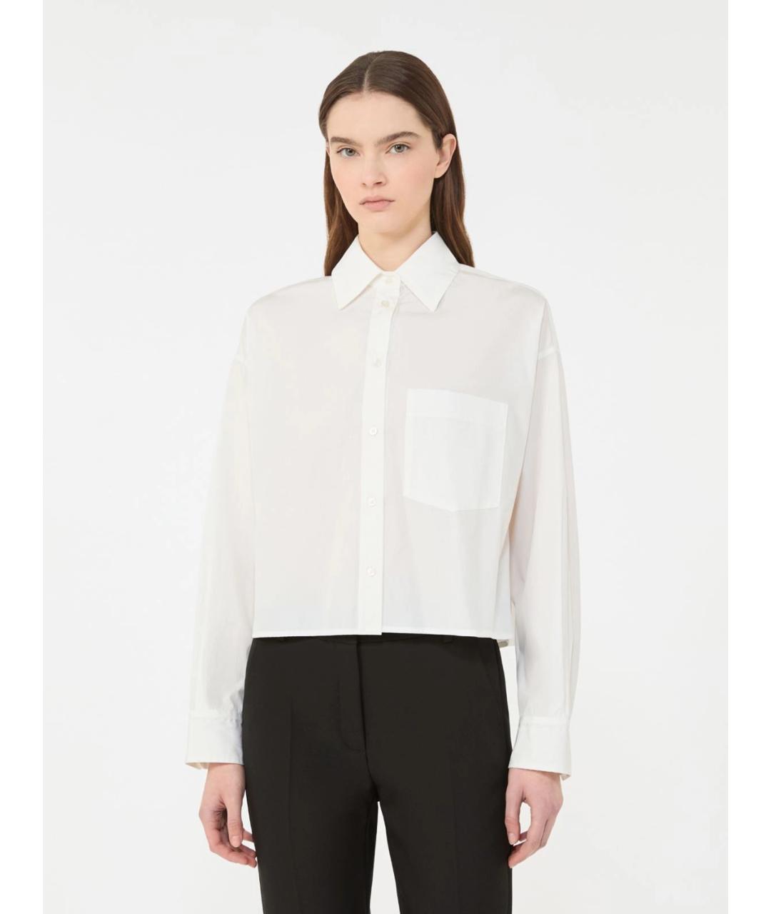 WEEKEND MAX MARA Черная хлопковая рубашка, фото 3