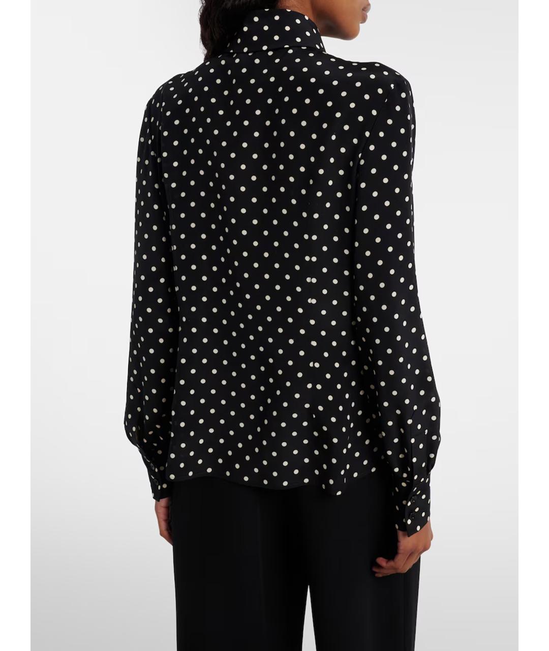 VALENTINO Черная шелковая блузы, фото 4