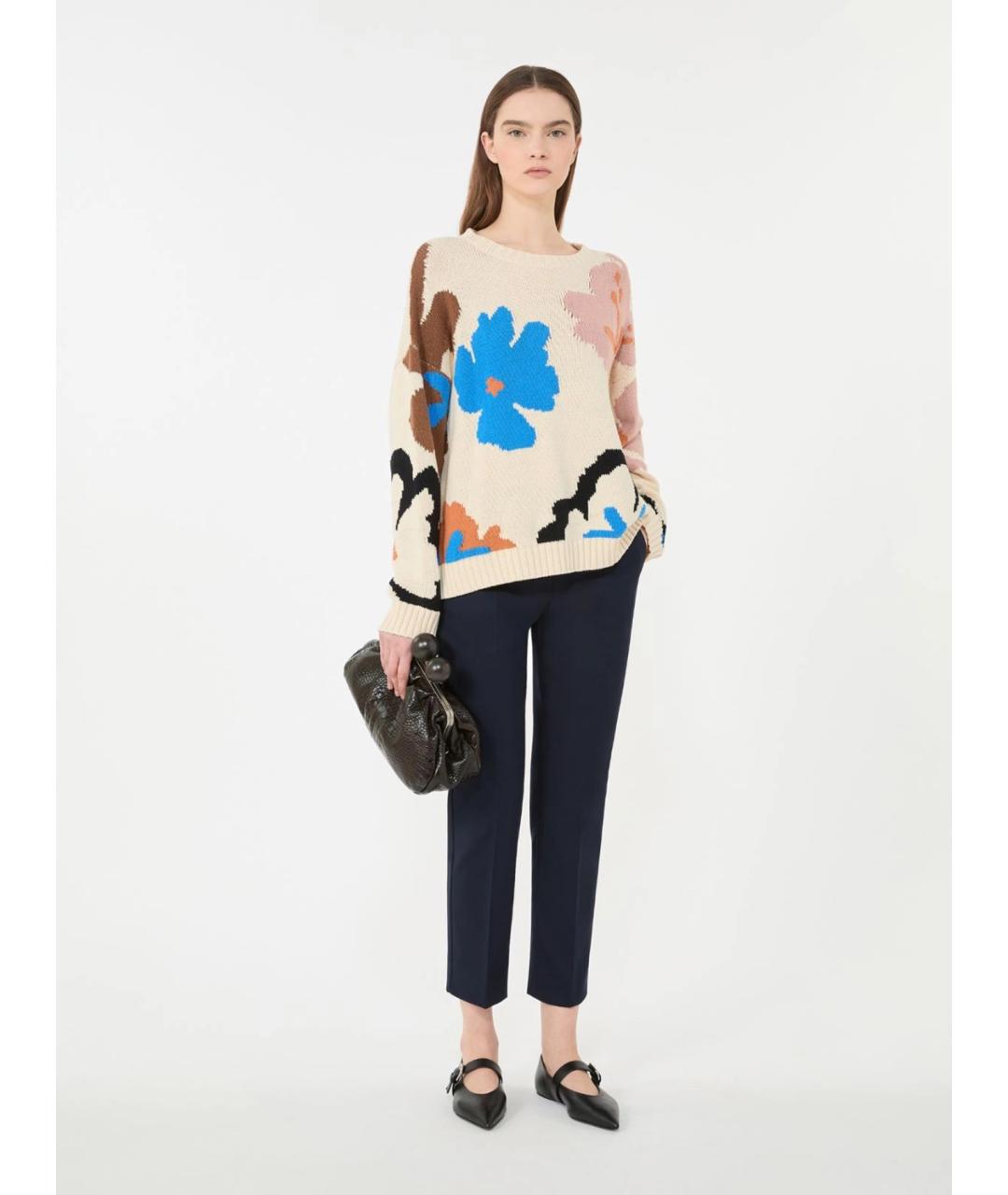 WEEKEND MAX MARA Хлопковые прямые брюки, фото 2