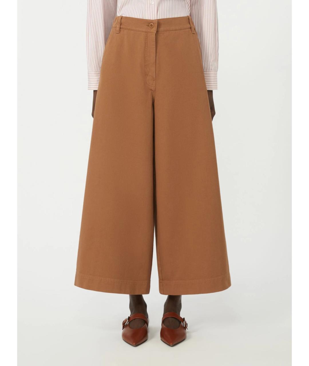 WEEKEND MAX MARA Хлопковые прямые брюки, фото 3