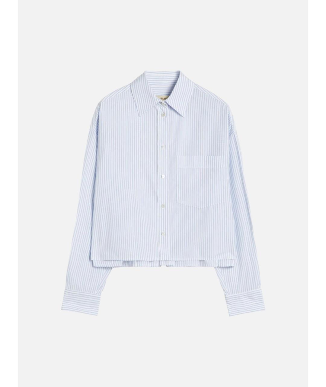 WEEKEND MAX MARA Голубая хлопковая рубашка, фото 6