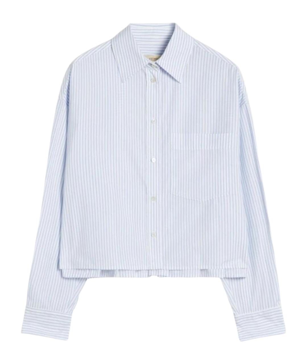 WEEKEND MAX MARA Голубая хлопковая рубашка, фото 1