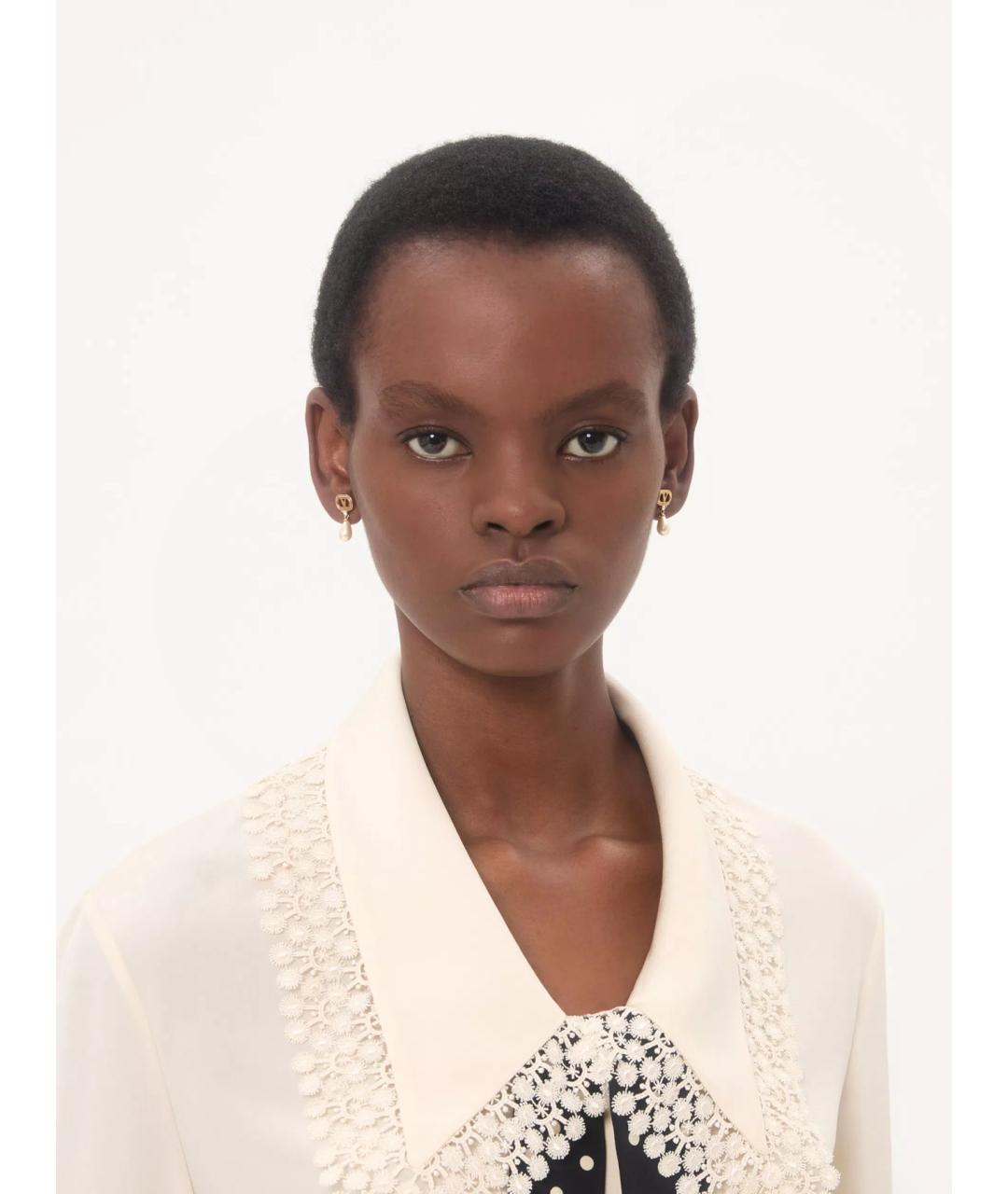 VALENTINO Золотые металлические серьги, фото 3