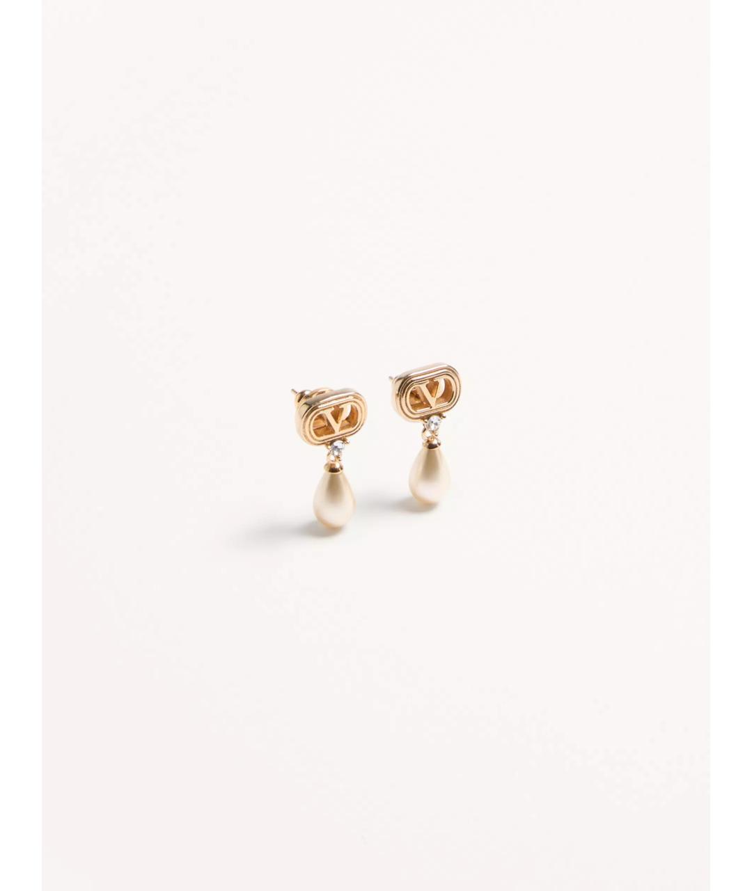 VALENTINO Золотые металлические серьги, фото 2
