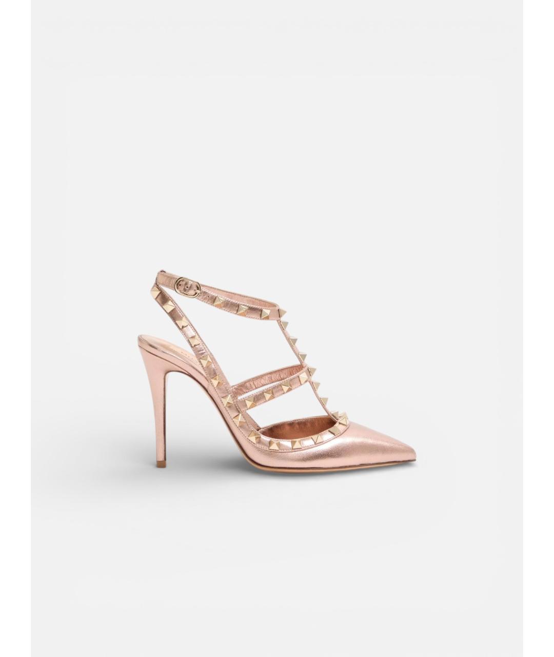 VALENTINO Розовые кожаные туфли, фото 5