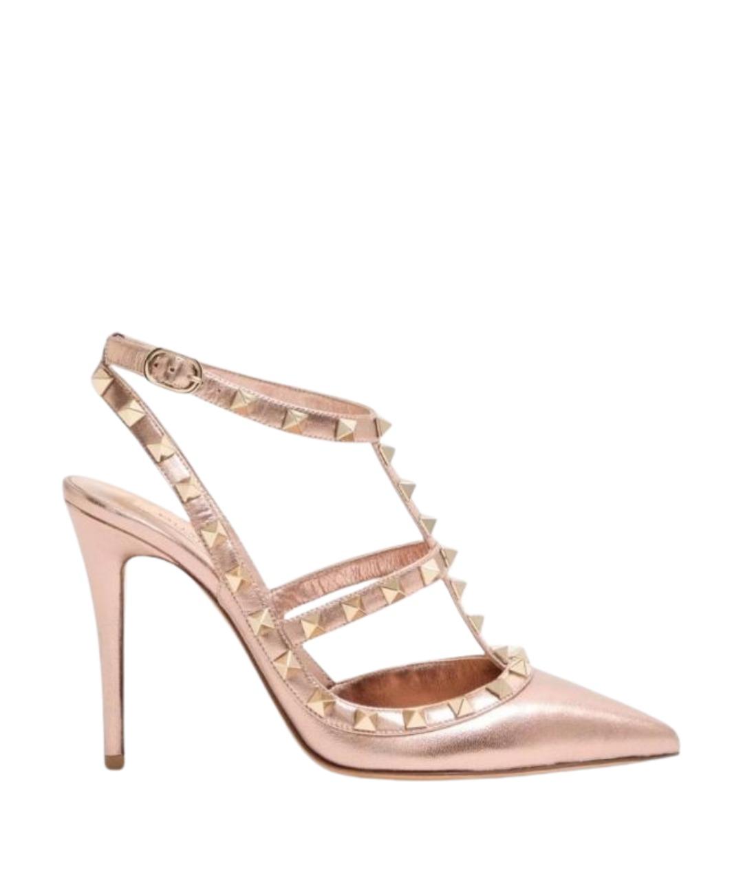 VALENTINO Розовые кожаные туфли, фото 1