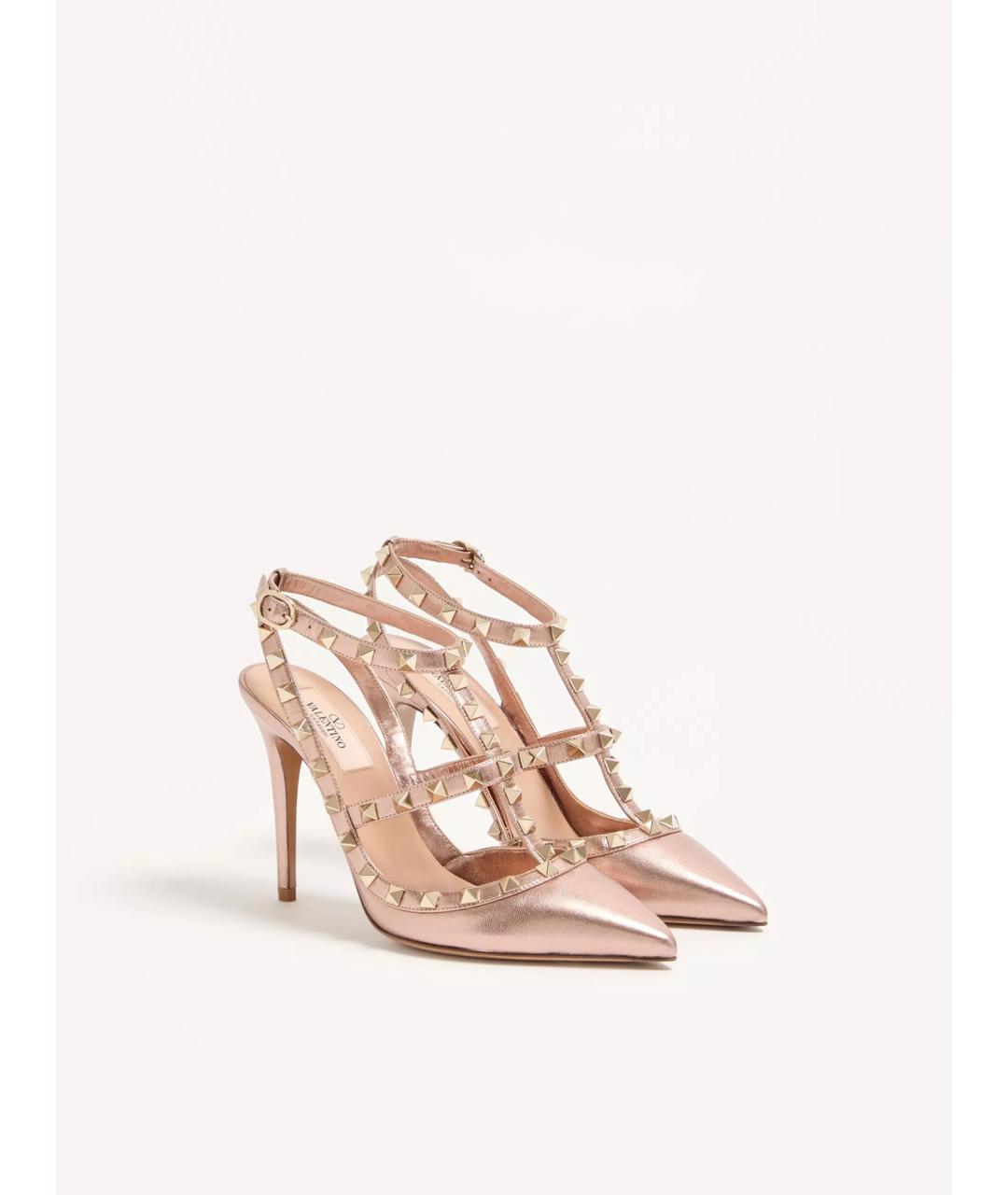 VALENTINO Розовые кожаные туфли, фото 2