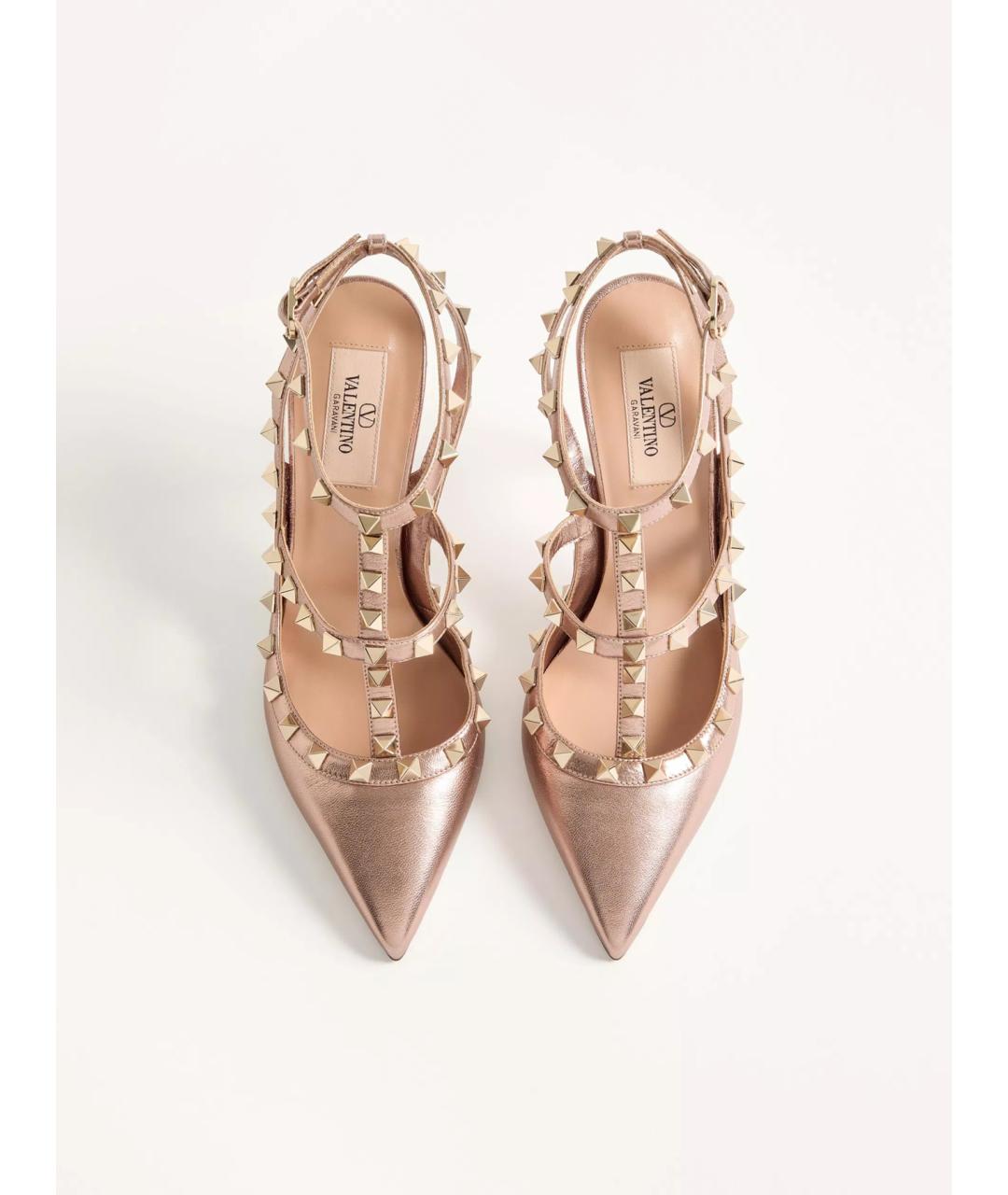 VALENTINO Розовые кожаные туфли, фото 4