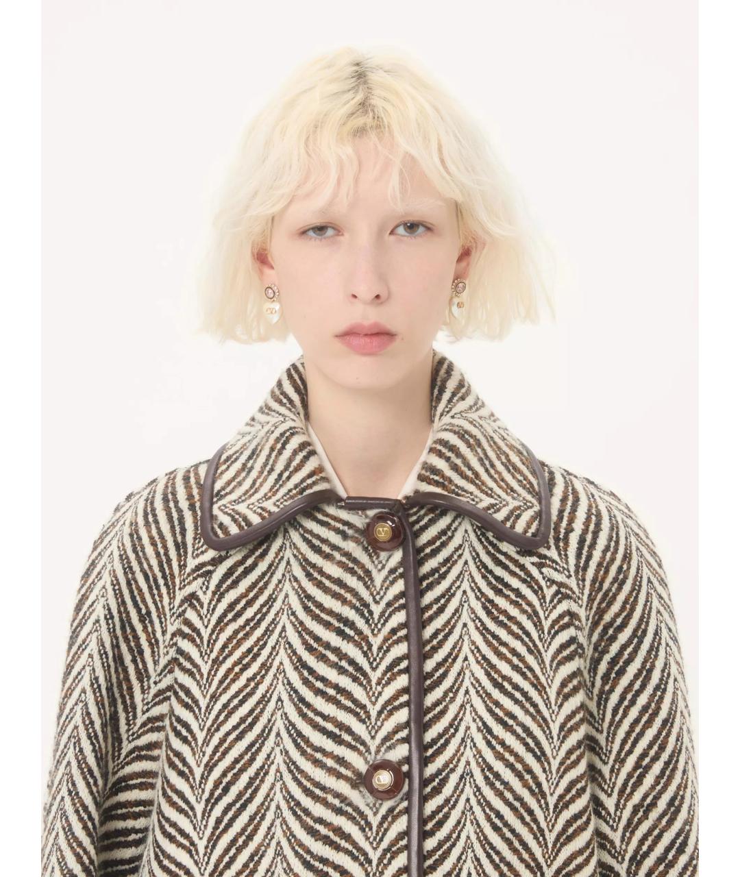 VALENTINO Мульти шерстяное пальто, фото 3