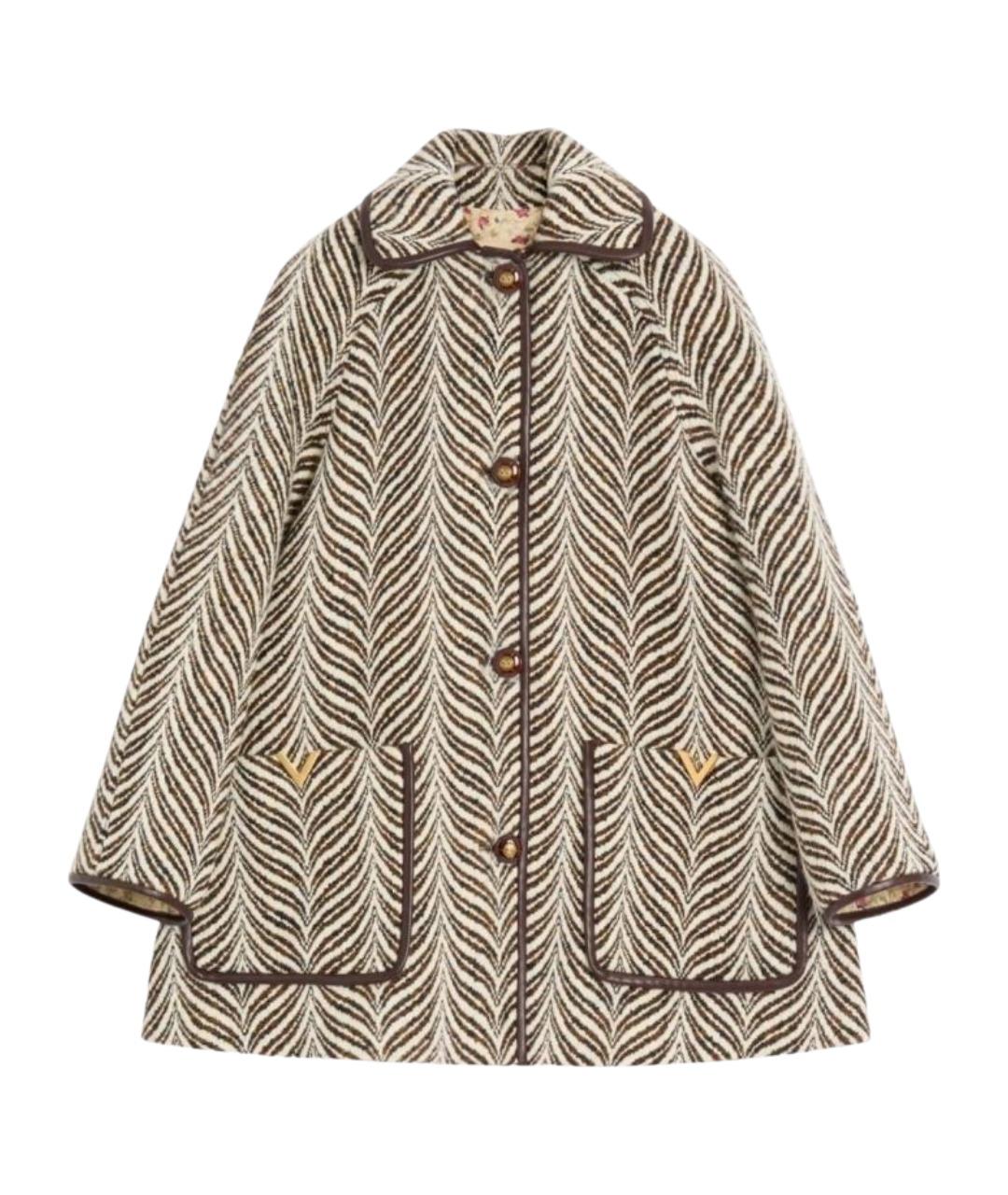 VALENTINO Мульти шерстяное пальто, фото 1