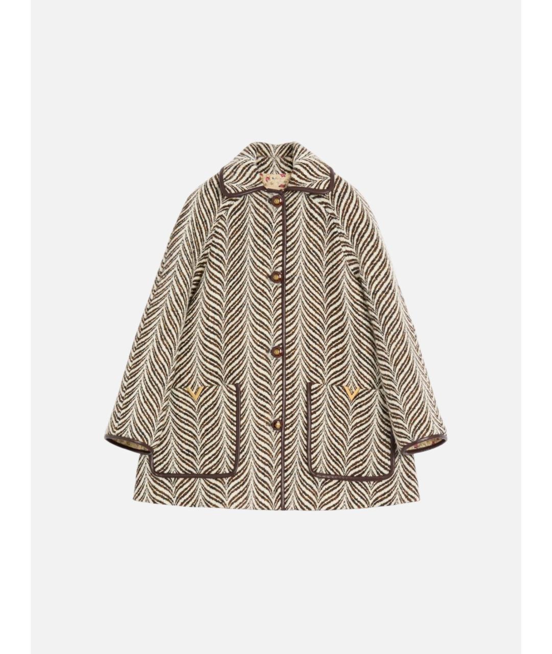 VALENTINO Мульти шерстяное пальто, фото 6