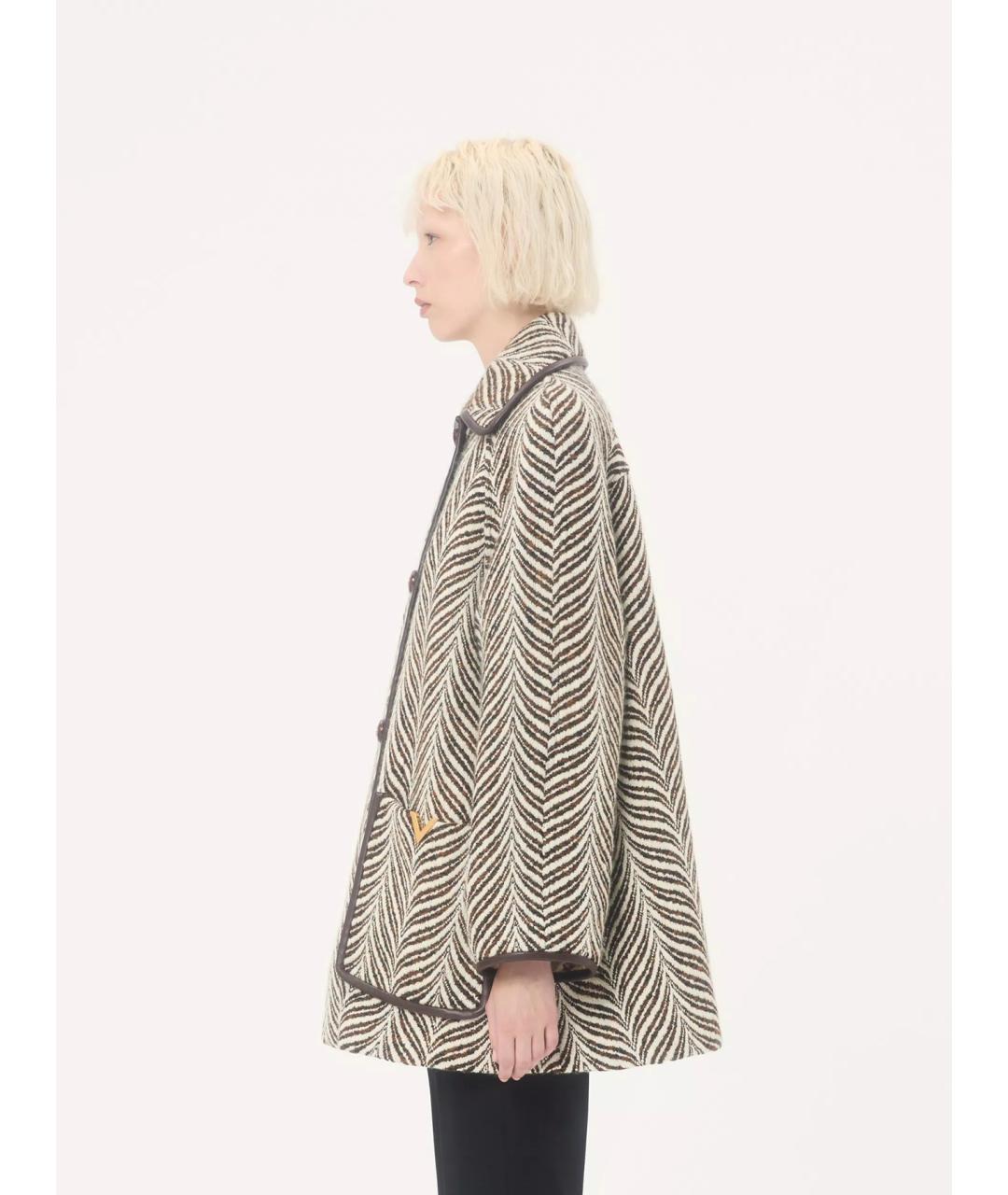 VALENTINO Мульти шерстяное пальто, фото 4