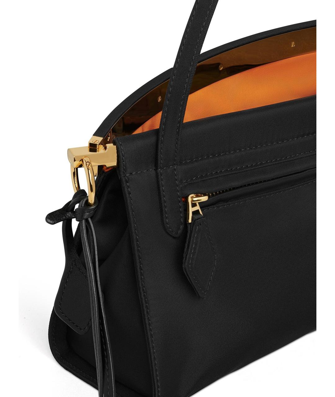 ALAIA Черная тканевая сумка через плечо, фото 3