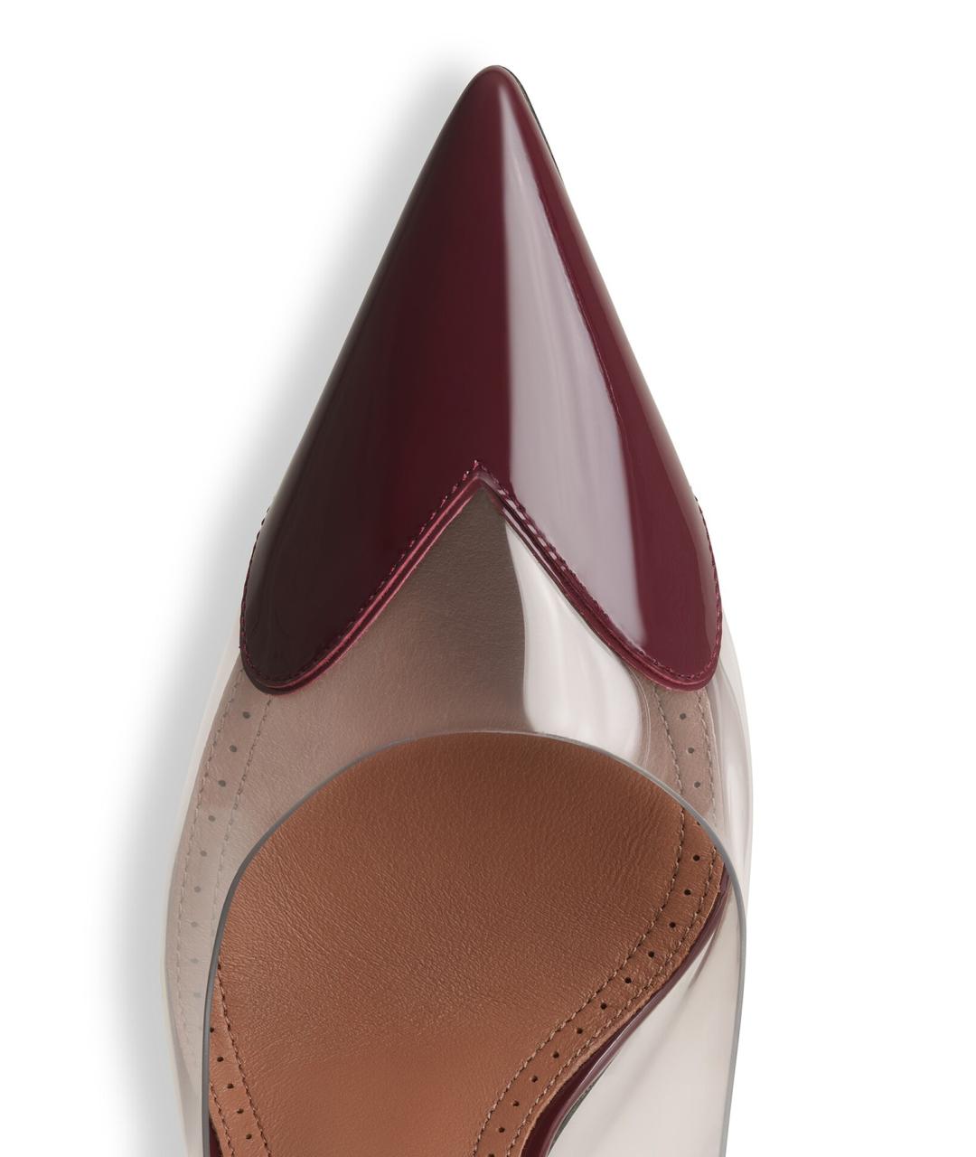 ALAIA Бордовые кожаные туфли, фото 4