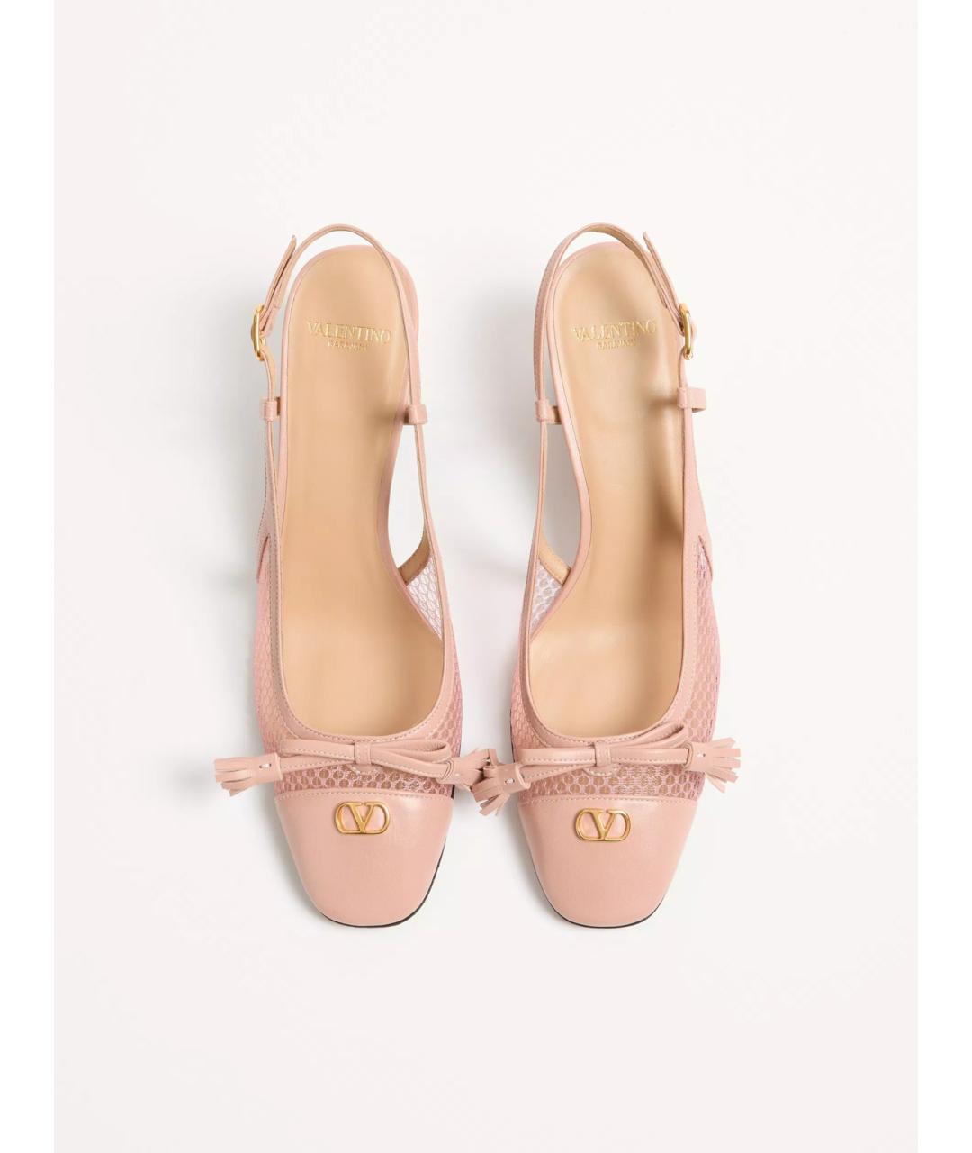 VALENTINO Розовые кожаные туфли, фото 3