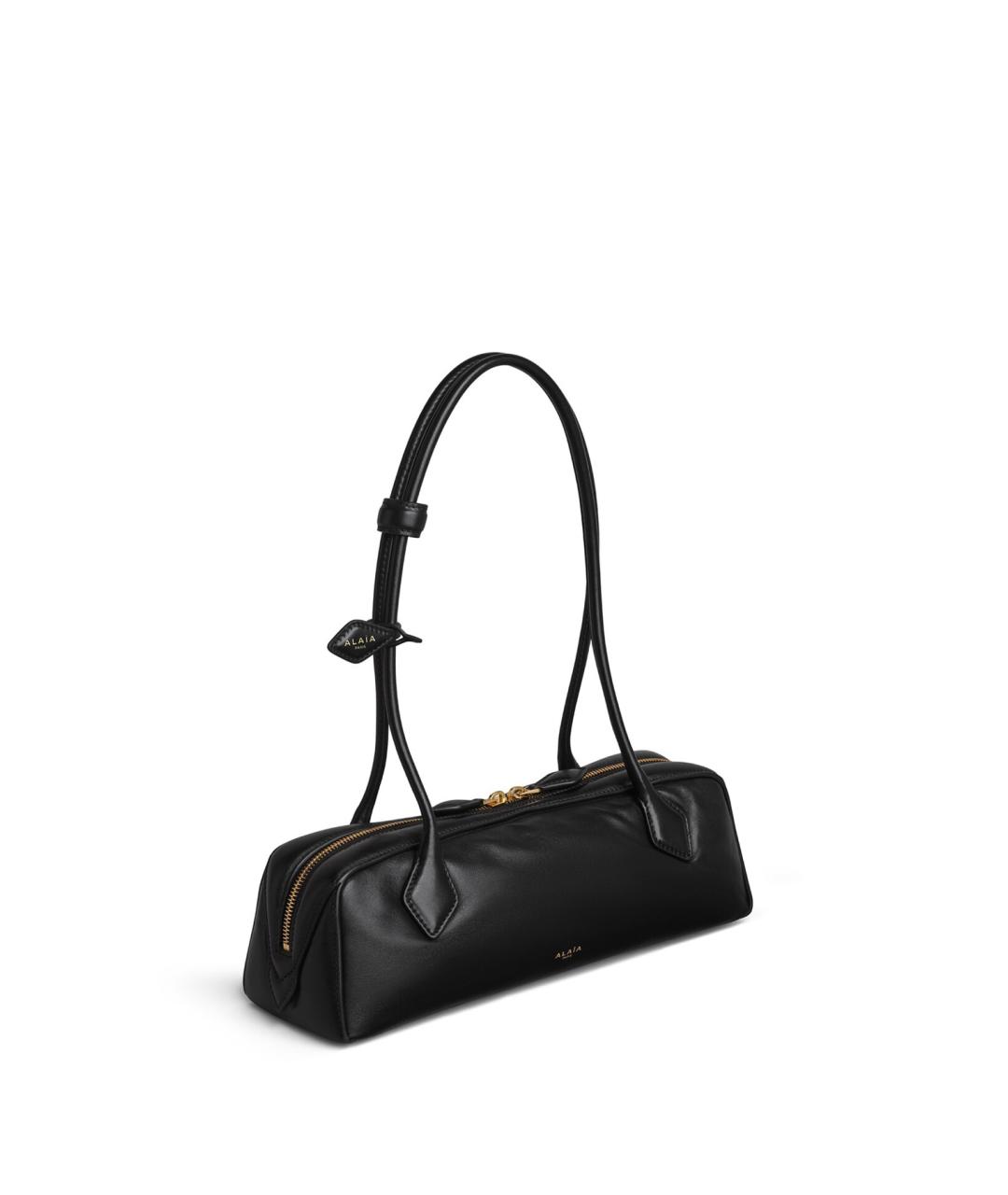 ALAIA Черная кожаная сумка через плечо, фото 2