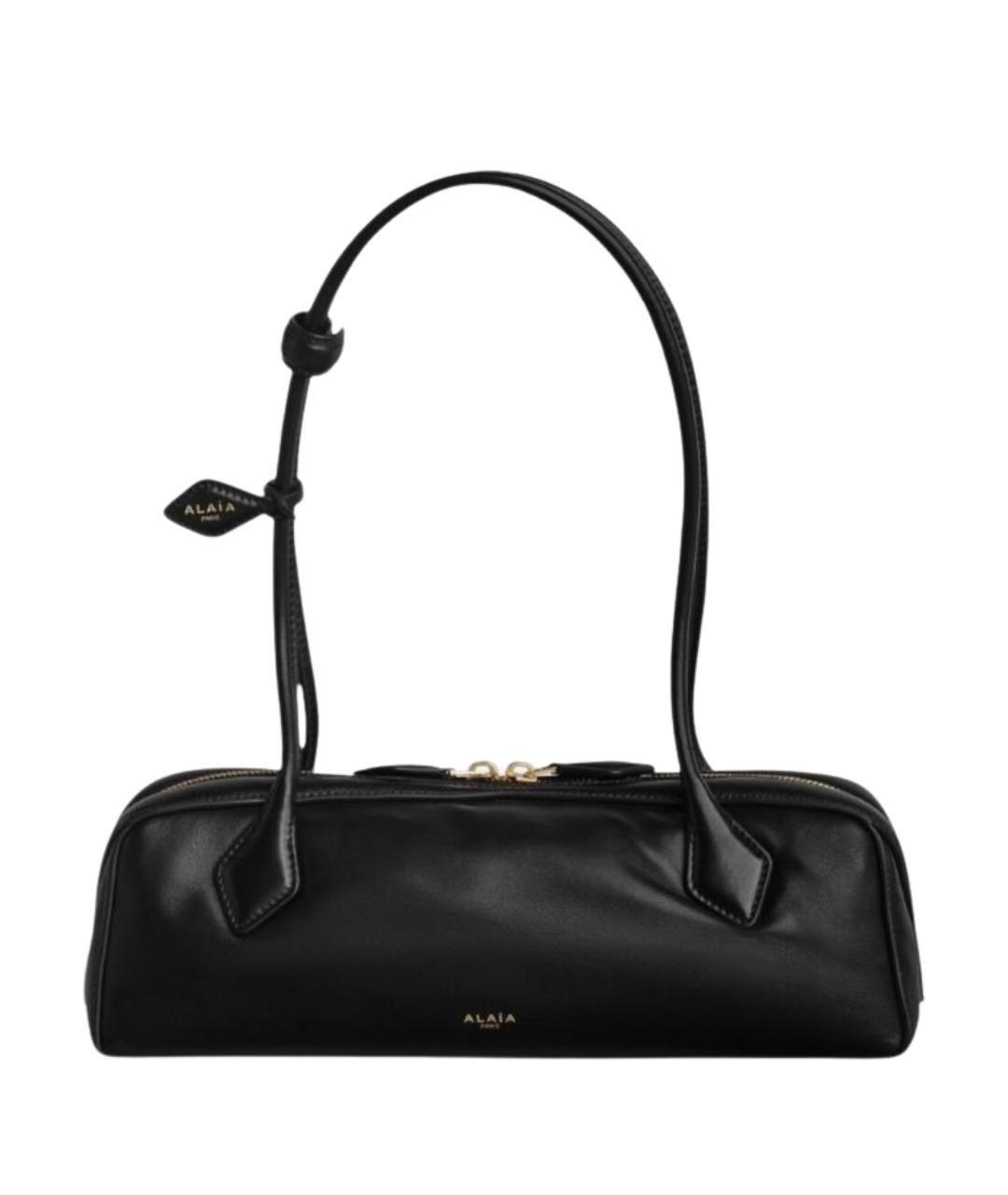 ALAIA Черная кожаная сумка через плечо, фото 1