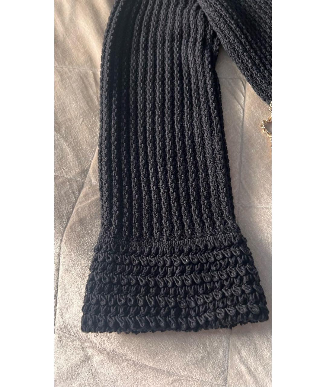 CHANEL Черный хлопковый жакет/пиджак, фото 9