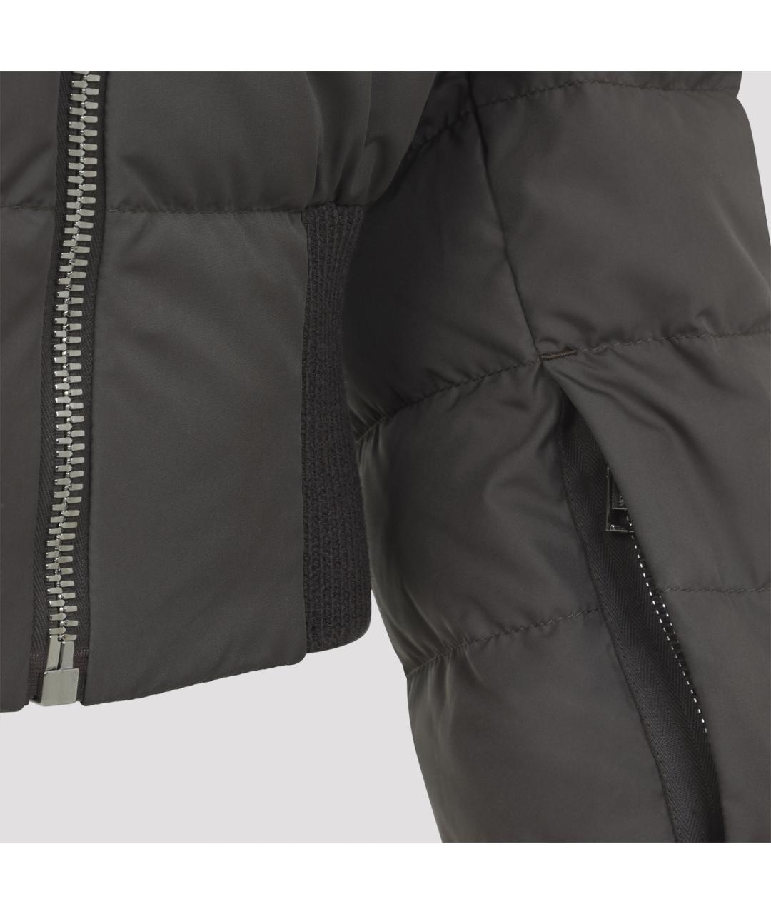 MONCLER Серый полиэстеровый жакет/пиджак, фото 6