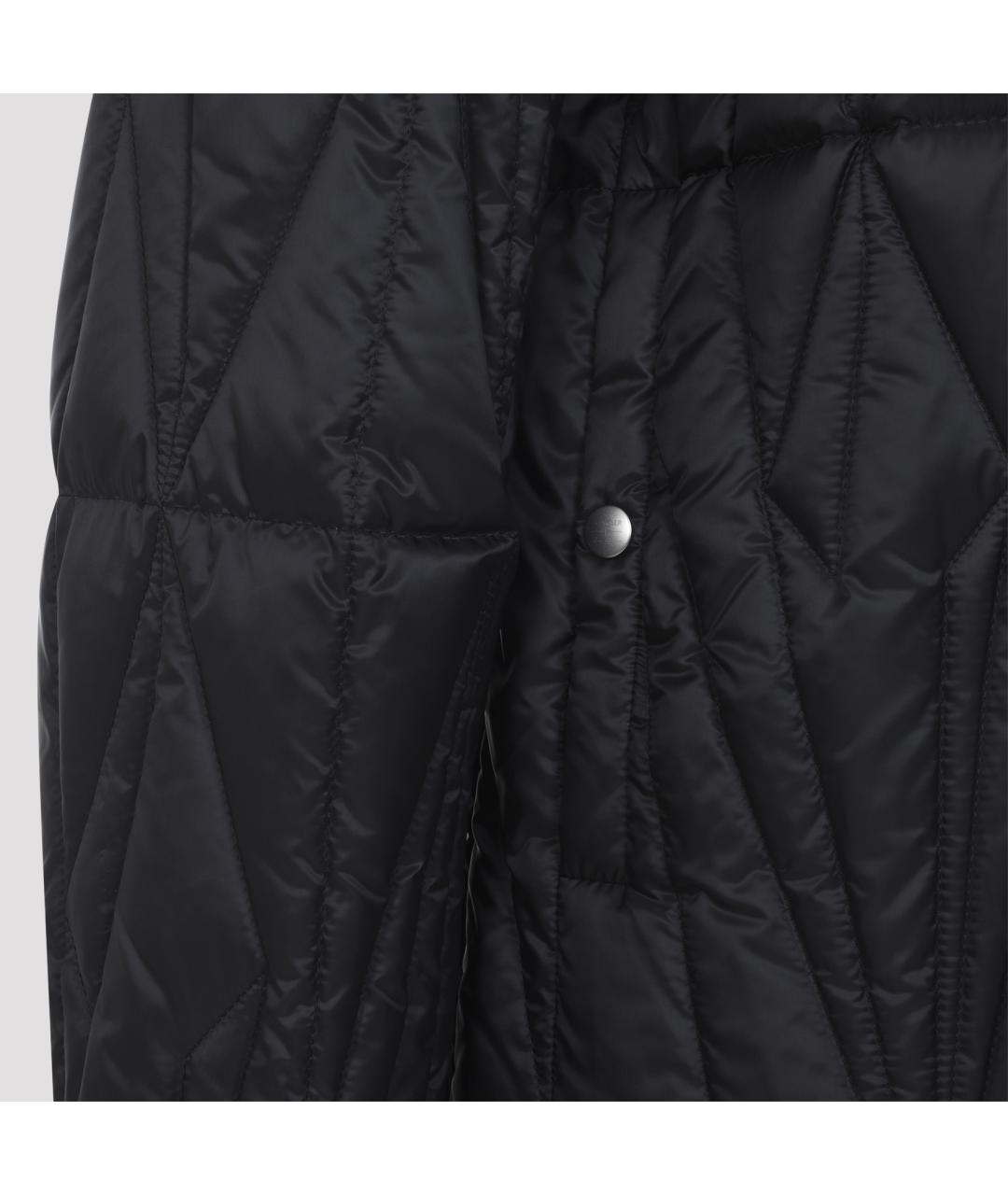 MONCLER Черная полиэстеровая куртка, фото 6