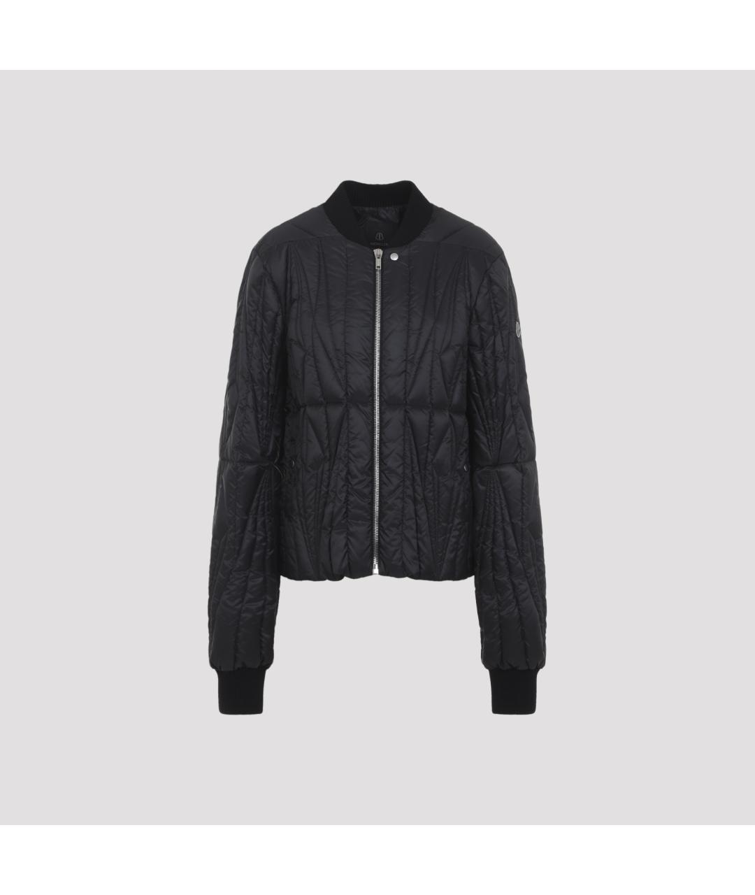 MONCLER Черная полиэстеровая куртка, фото 2