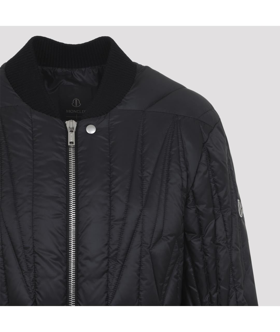 MONCLER Черная полиэстеровая куртка, фото 5