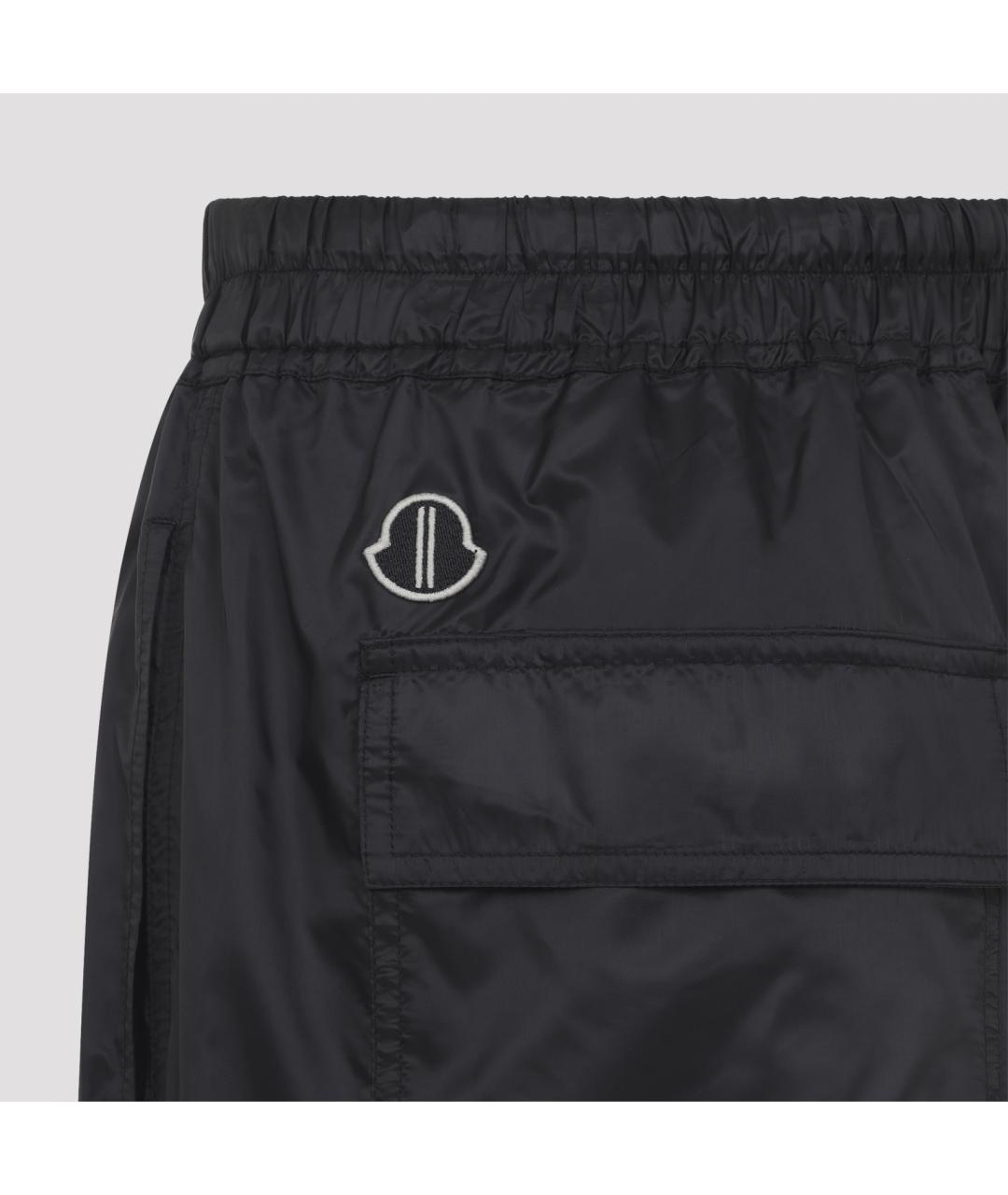 MONCLER Черная полиэстеровая юбка-шорты, фото 5