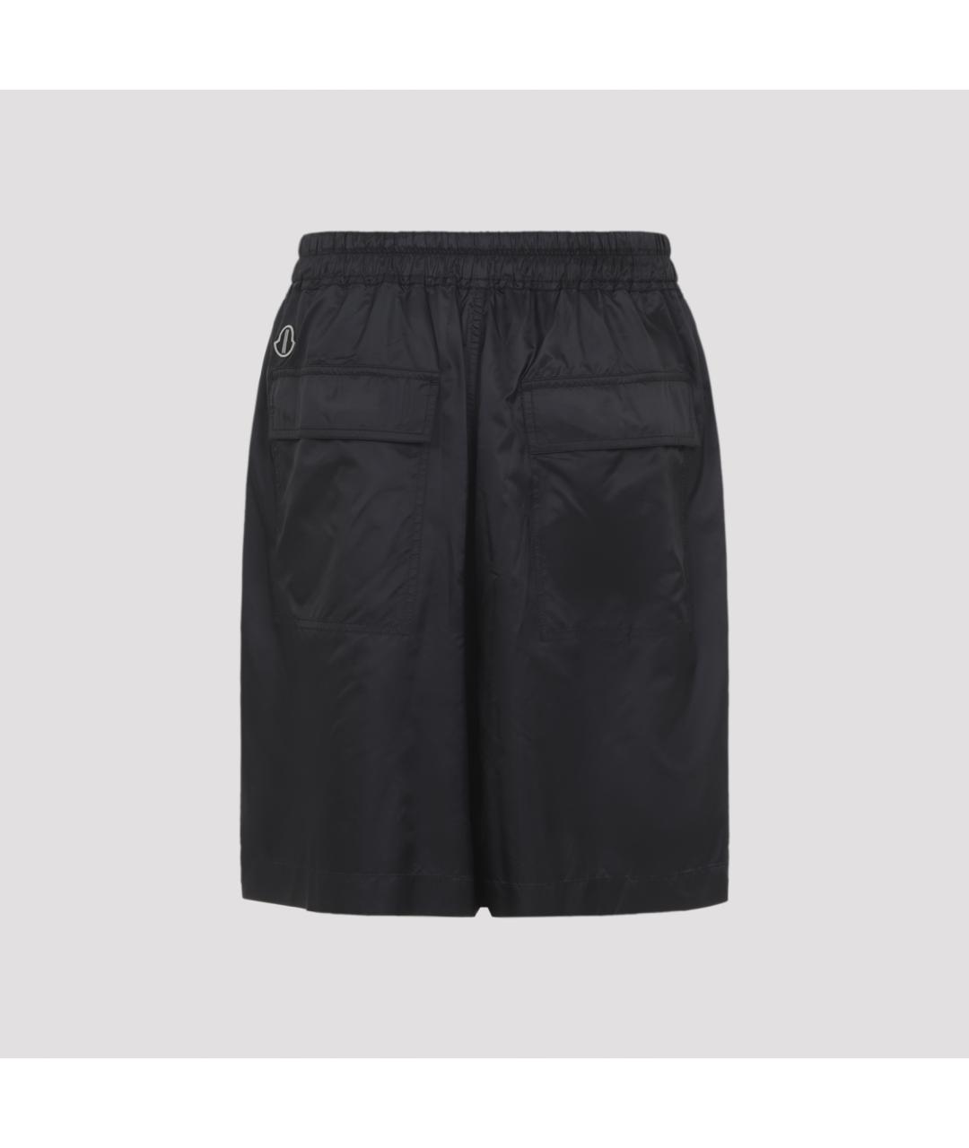 MONCLER Черная полиэстеровая юбка-шорты, фото 4