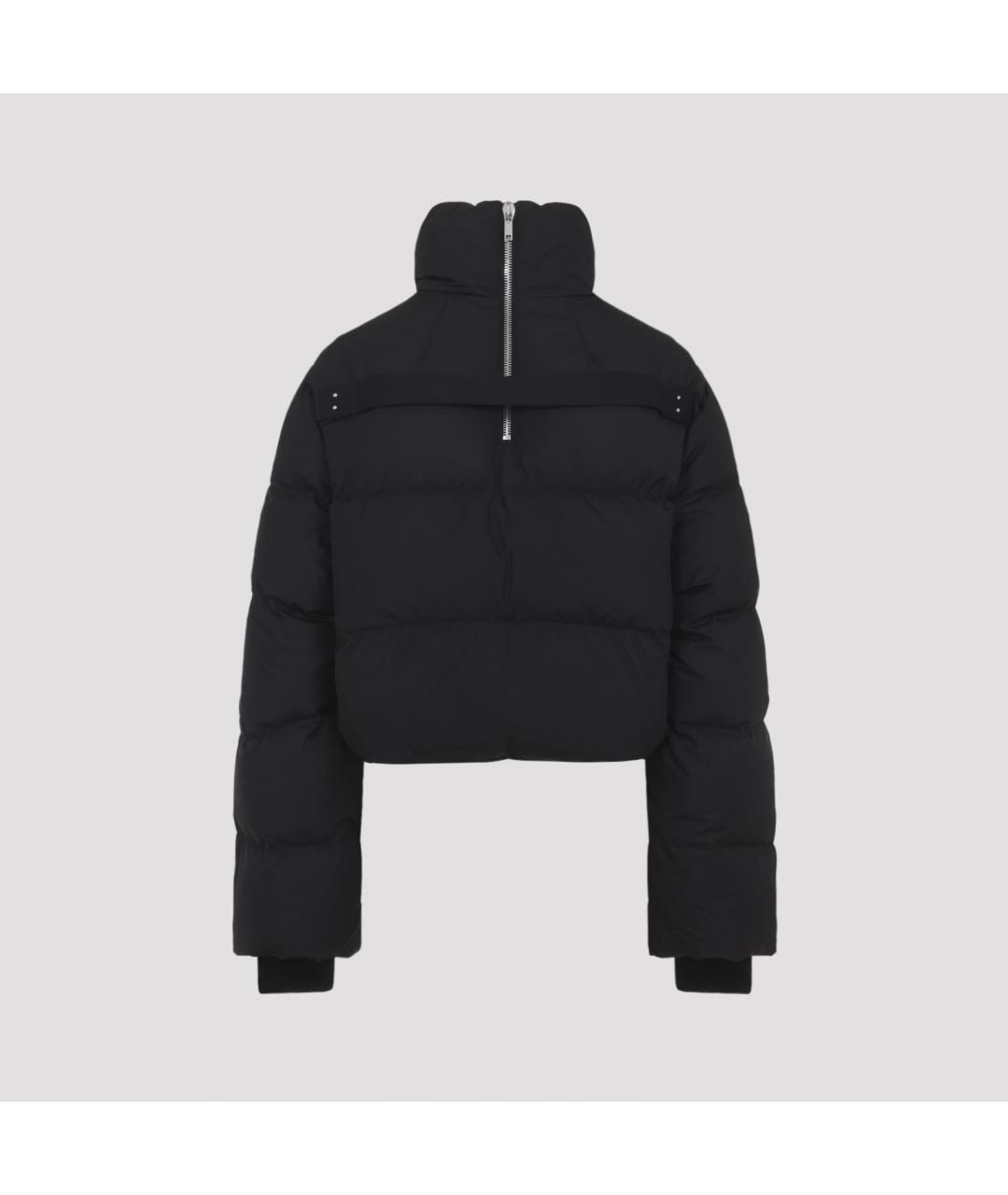 MONCLER Черный полиэстеровый пуховик, фото 4