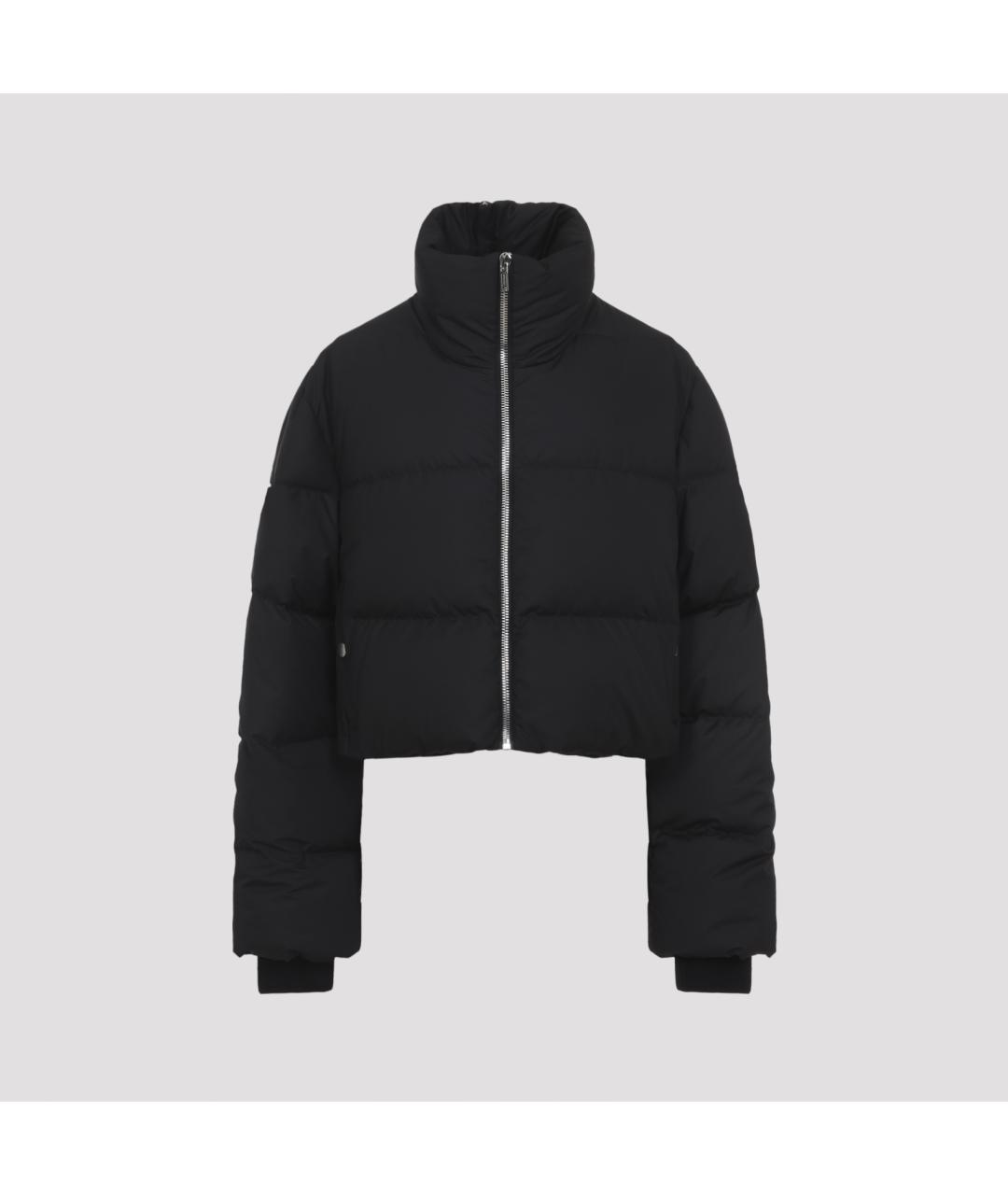 MONCLER Черный полиэстеровый пуховик, фото 2