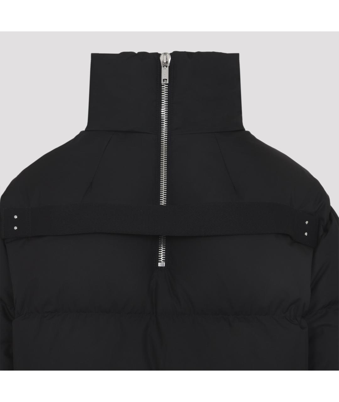 MONCLER Черный полиэстеровый пуховик, фото 6