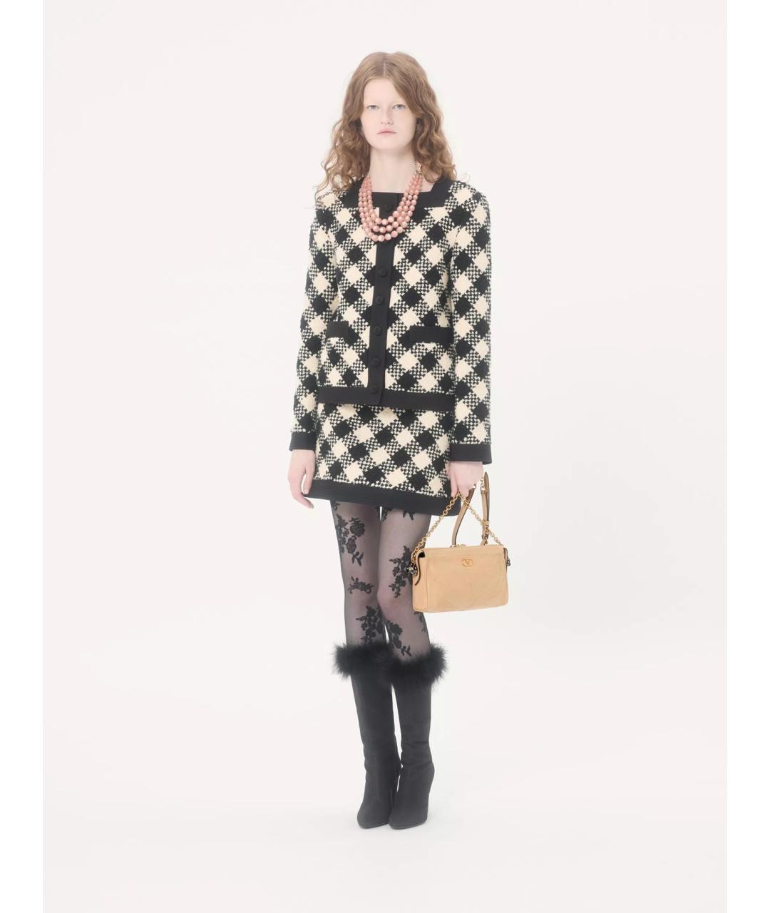 VALENTINO Бежевая кожаная сумка через плечо, фото 4