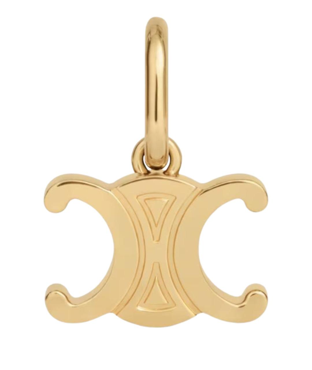 CELINE Золотая латунная подвеска, фото 1