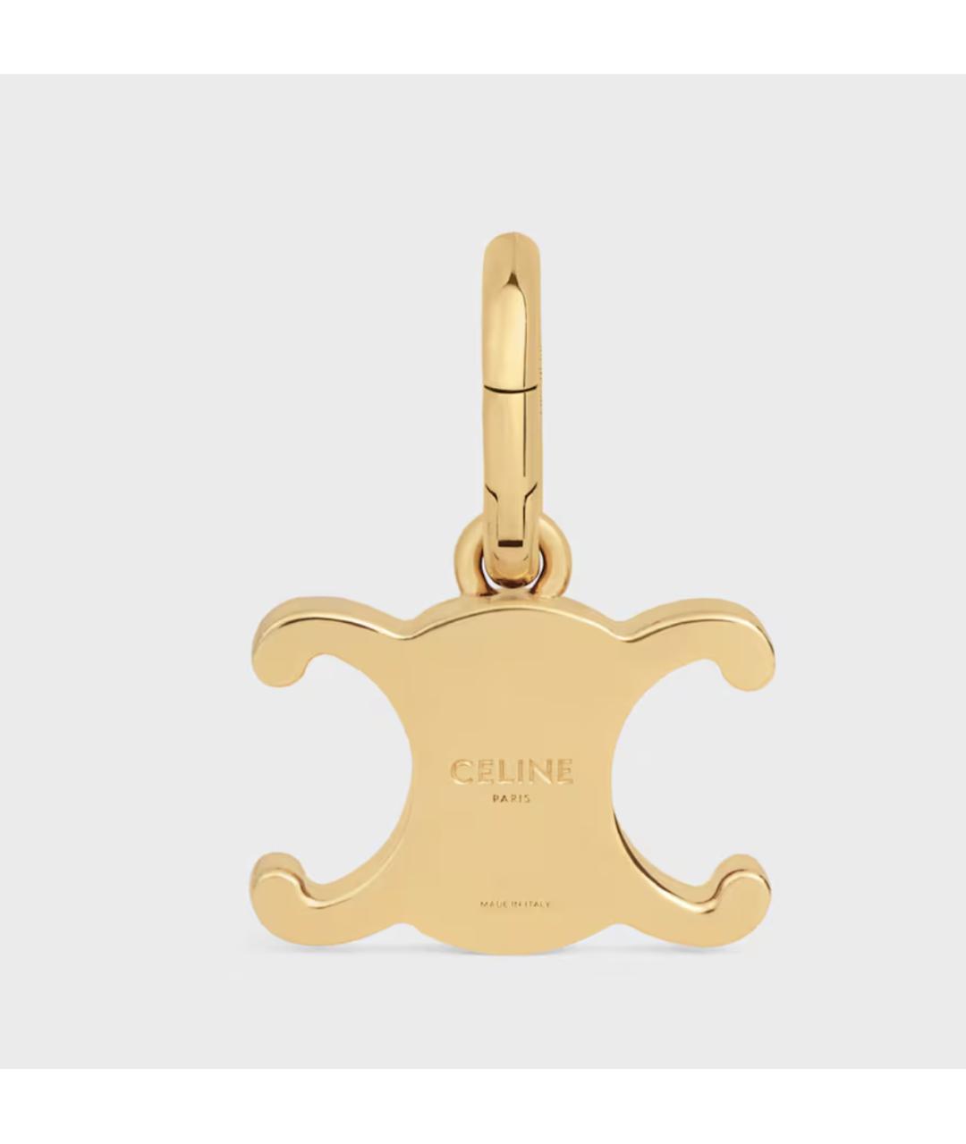 CELINE Золотая латунная подвеска, фото 4