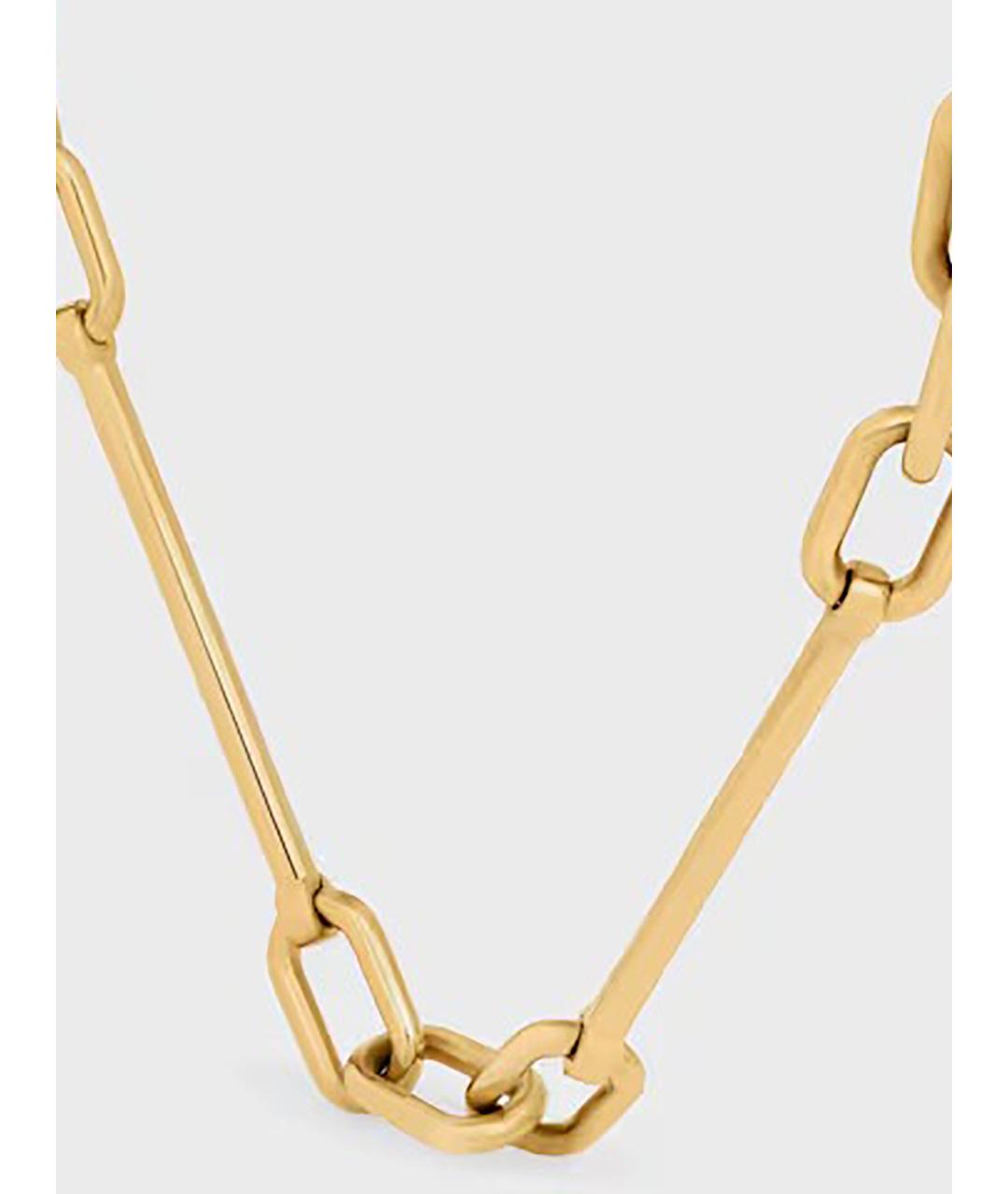 CELINE Золотое латунное колье, фото 3