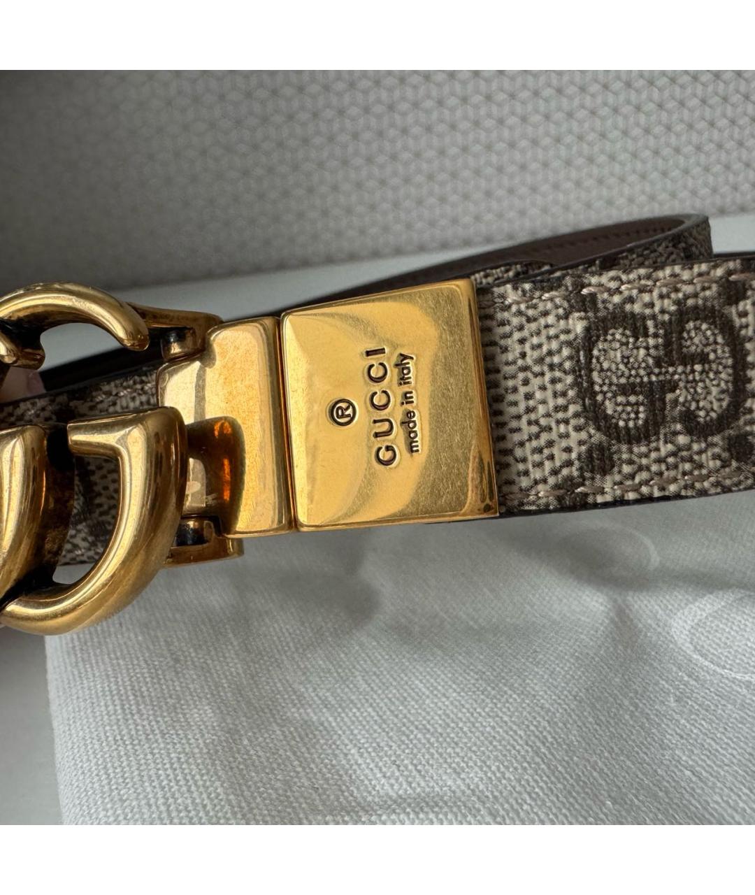 GUCCI Коричневый кожаный ремень, фото 8