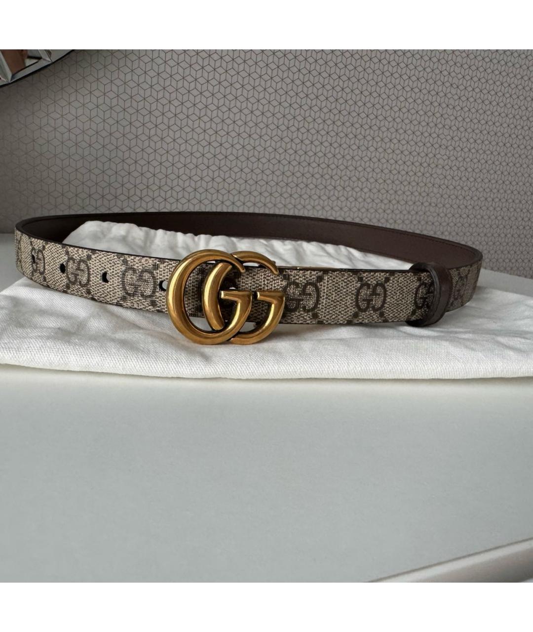 GUCCI Коричневый кожаный ремень, фото 6