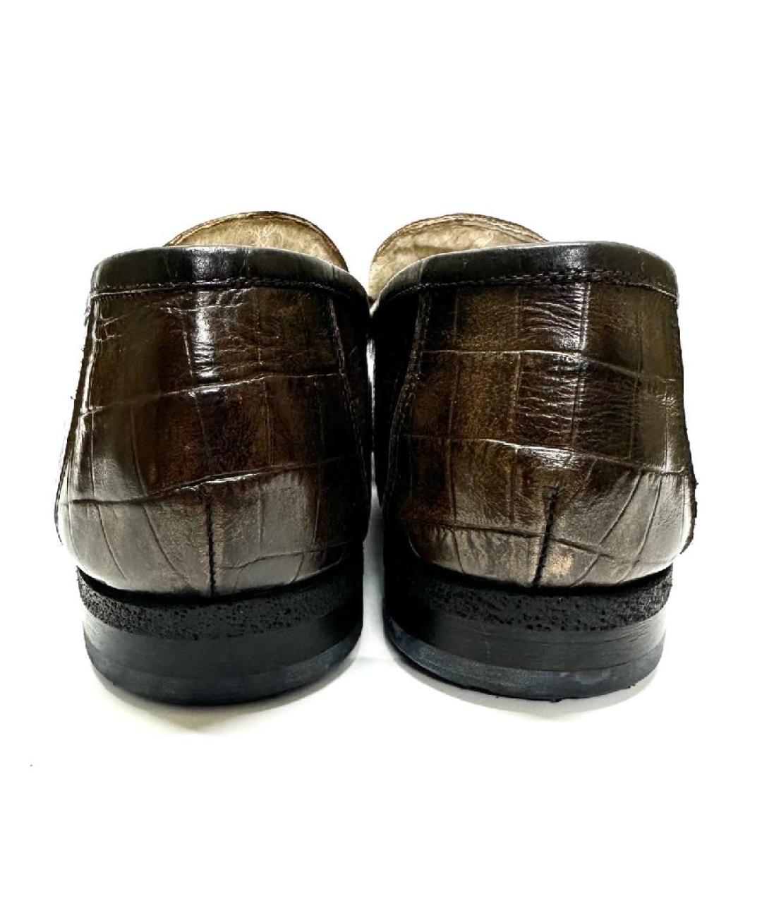 DOUCAL'S Коричневые кожаные мокасины, фото 4