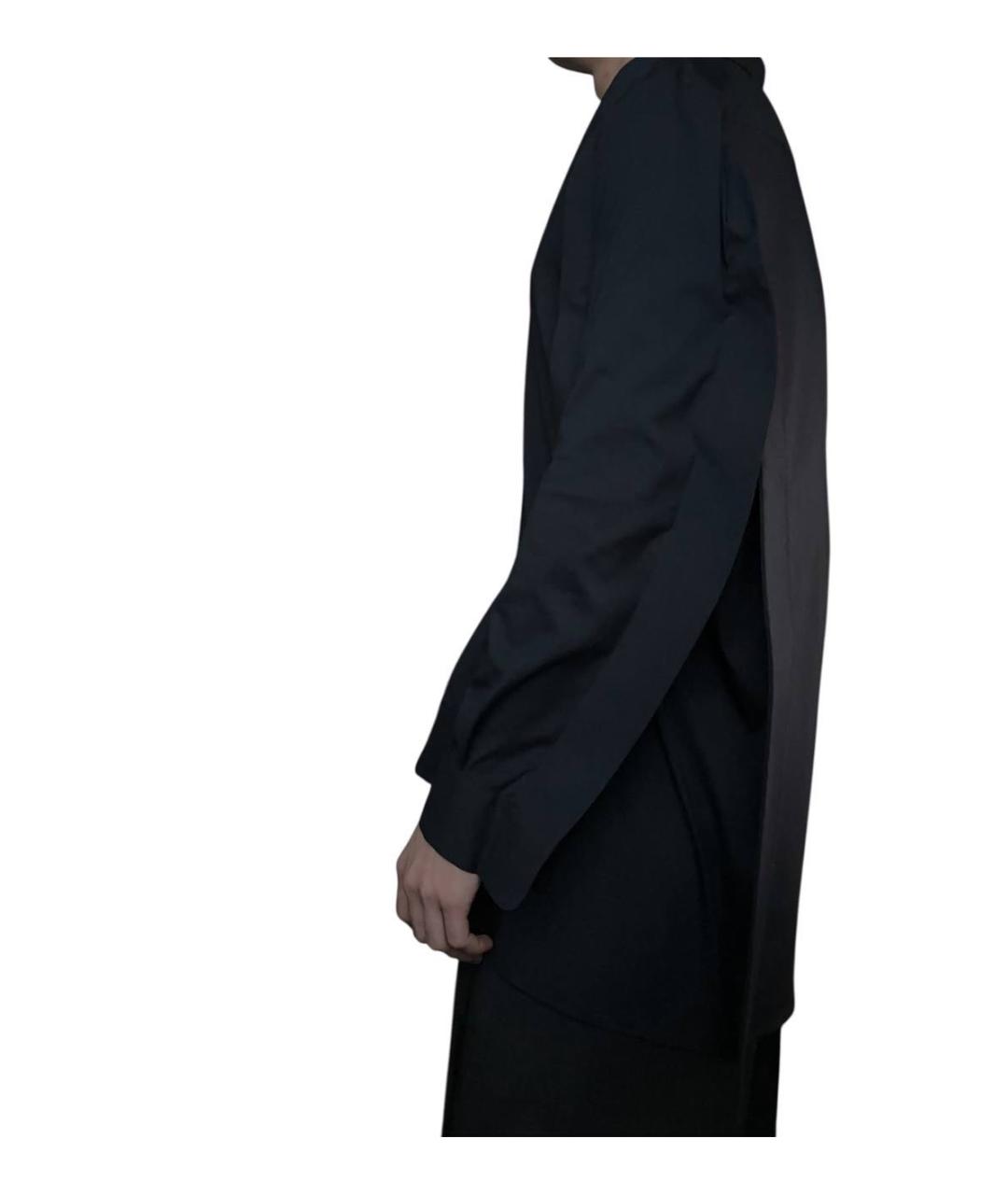 MAISON MARGIELA Темно-синяя хлопковая рубашка, фото 3