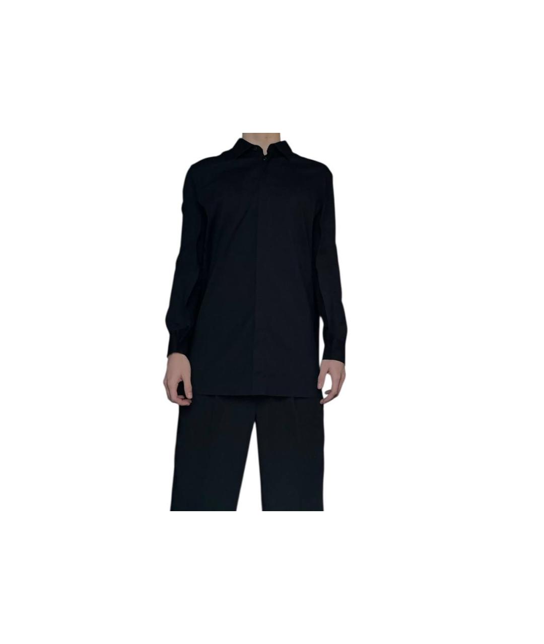 MAISON MARGIELA Темно-синяя хлопковая рубашка, фото 5