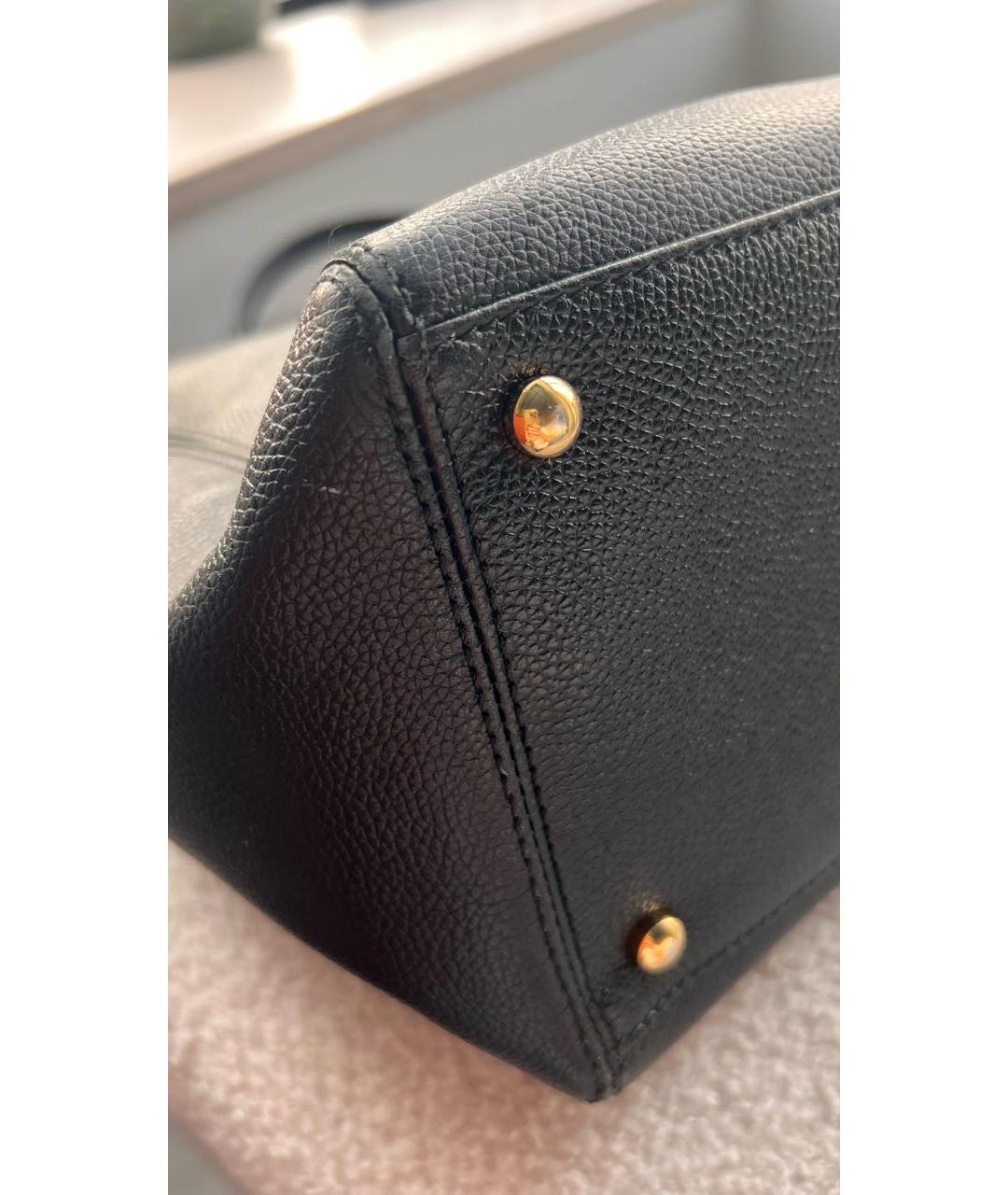 CHANEL Черная кожаная сумка тоут, фото 7