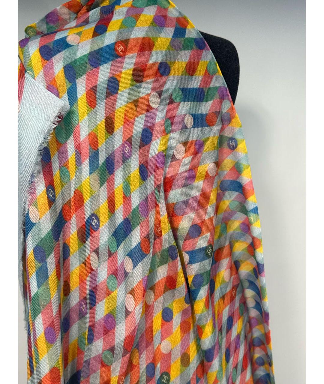 CHANEL Мульти кашемировый платок, фото 4