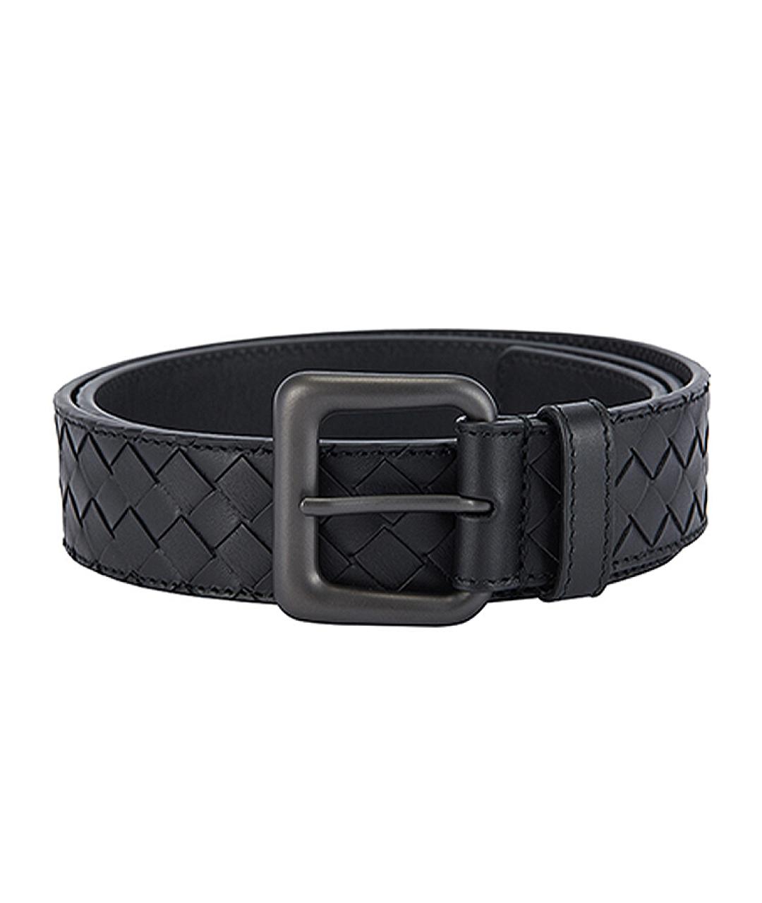 BOTTEGA VENETA Черный кожаный ремень, фото 2