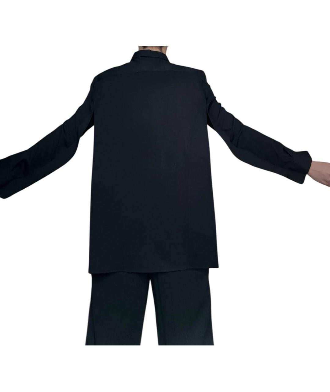 MAISON MARGIELA Темно-синяя хлопковая кэжуал рубашка, фото 3