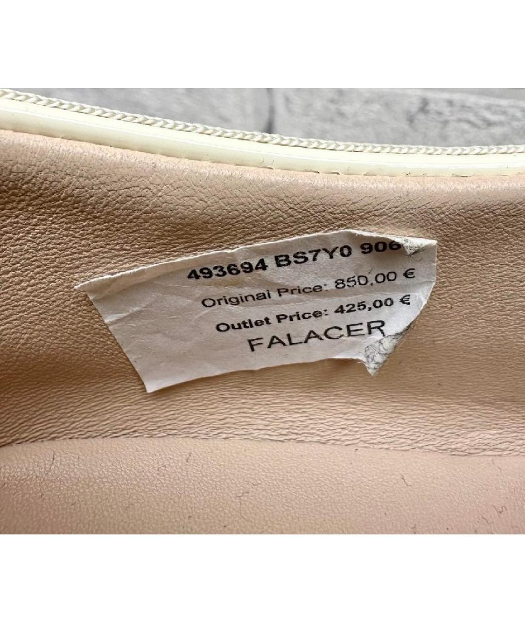 GUCCI Бежевые кожаные кеды, фото 9