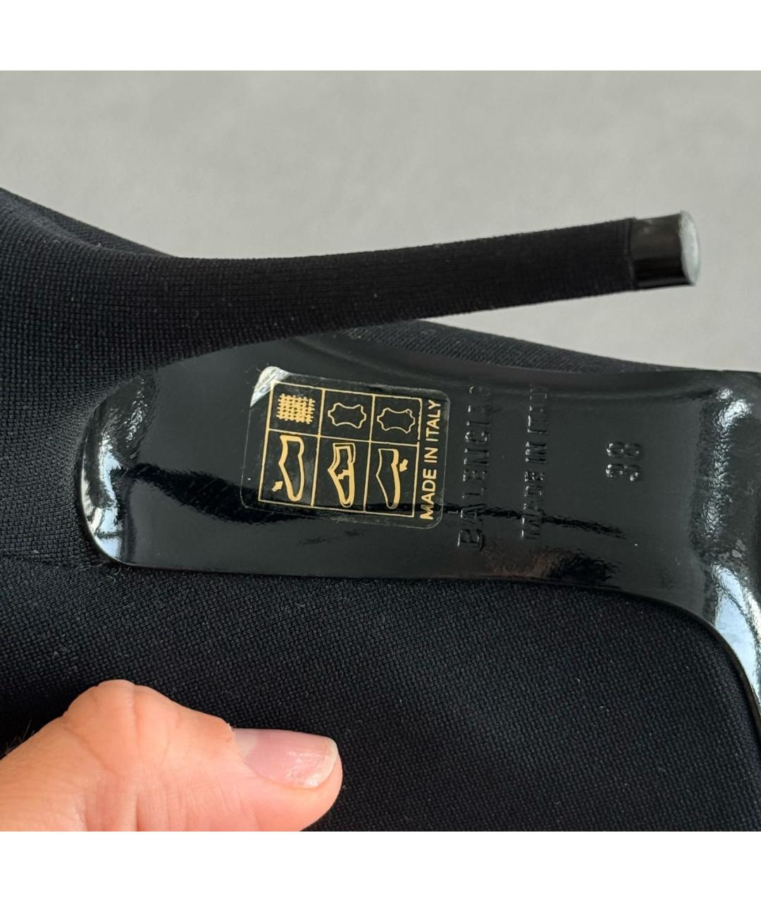 BALENCIAGA Черные ботильоны, фото 5