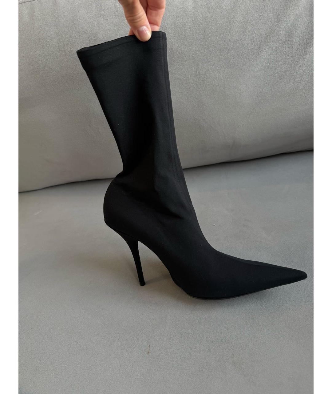 BALENCIAGA Черные ботильоны, фото 4