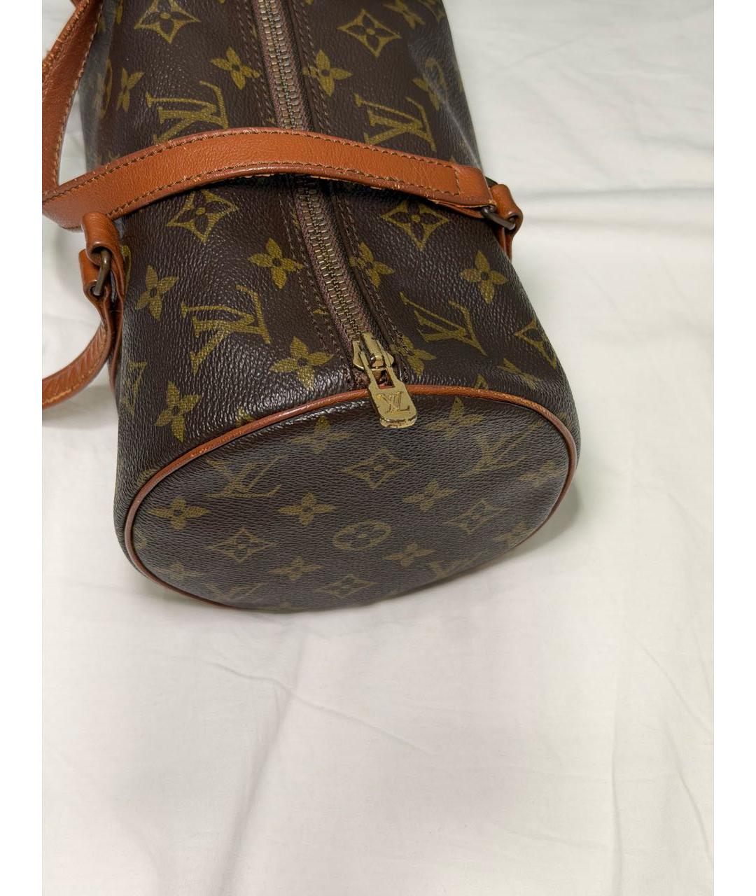 LOUIS VUITTON Коричневая сумка с короткими ручками, фото 5
