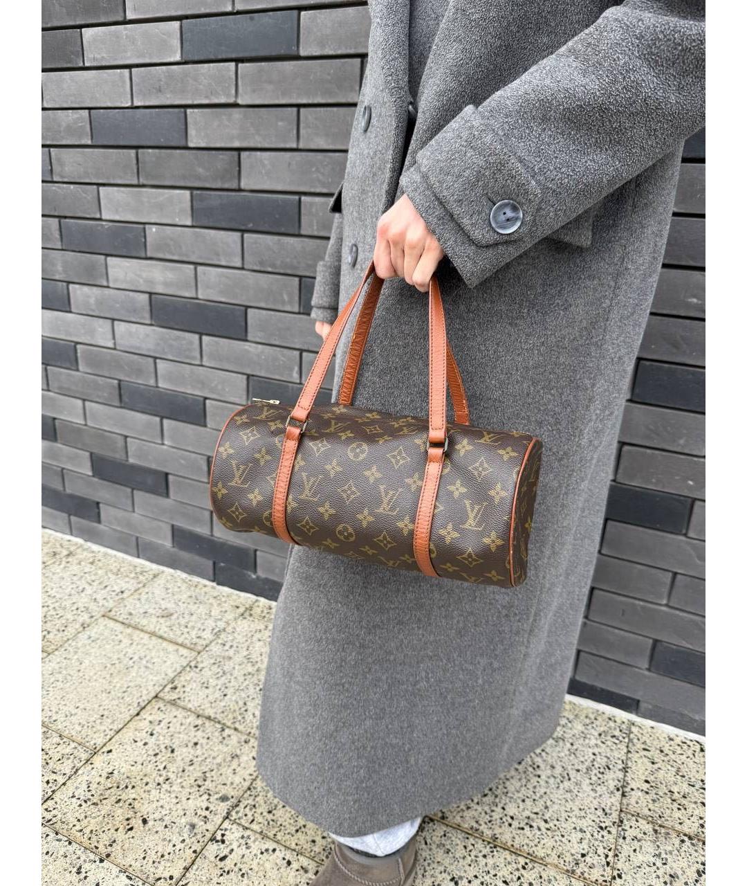 LOUIS VUITTON Коричневая сумка с короткими ручками, фото 7